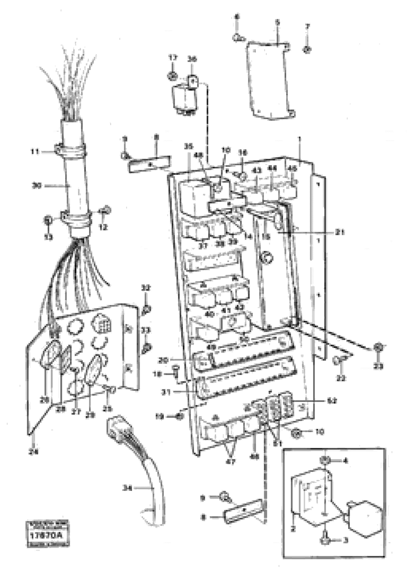 Схема запчастей Volvo 4500 4500 - 43917 Distribution box prod nr 33310,33314 