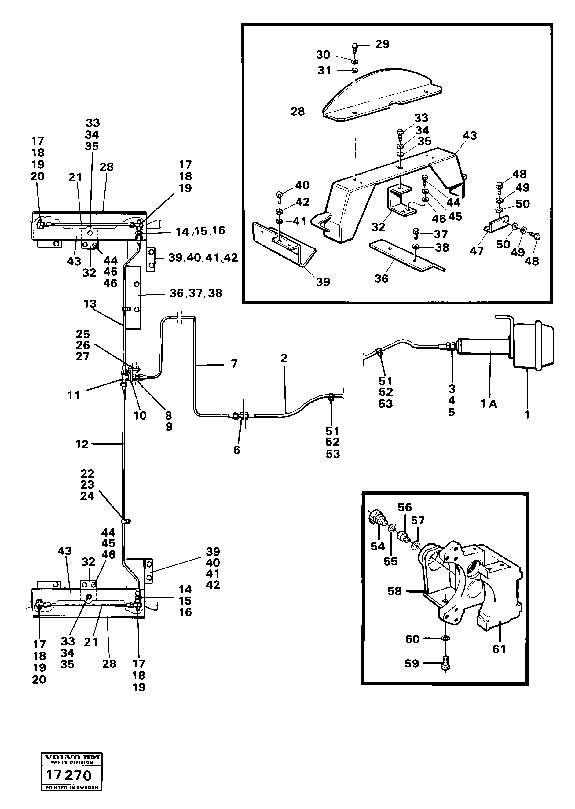 Схема запчастей Volvo 4500 4500 - 22017 Hydraulic system front Tillv Nr 1722-3232 