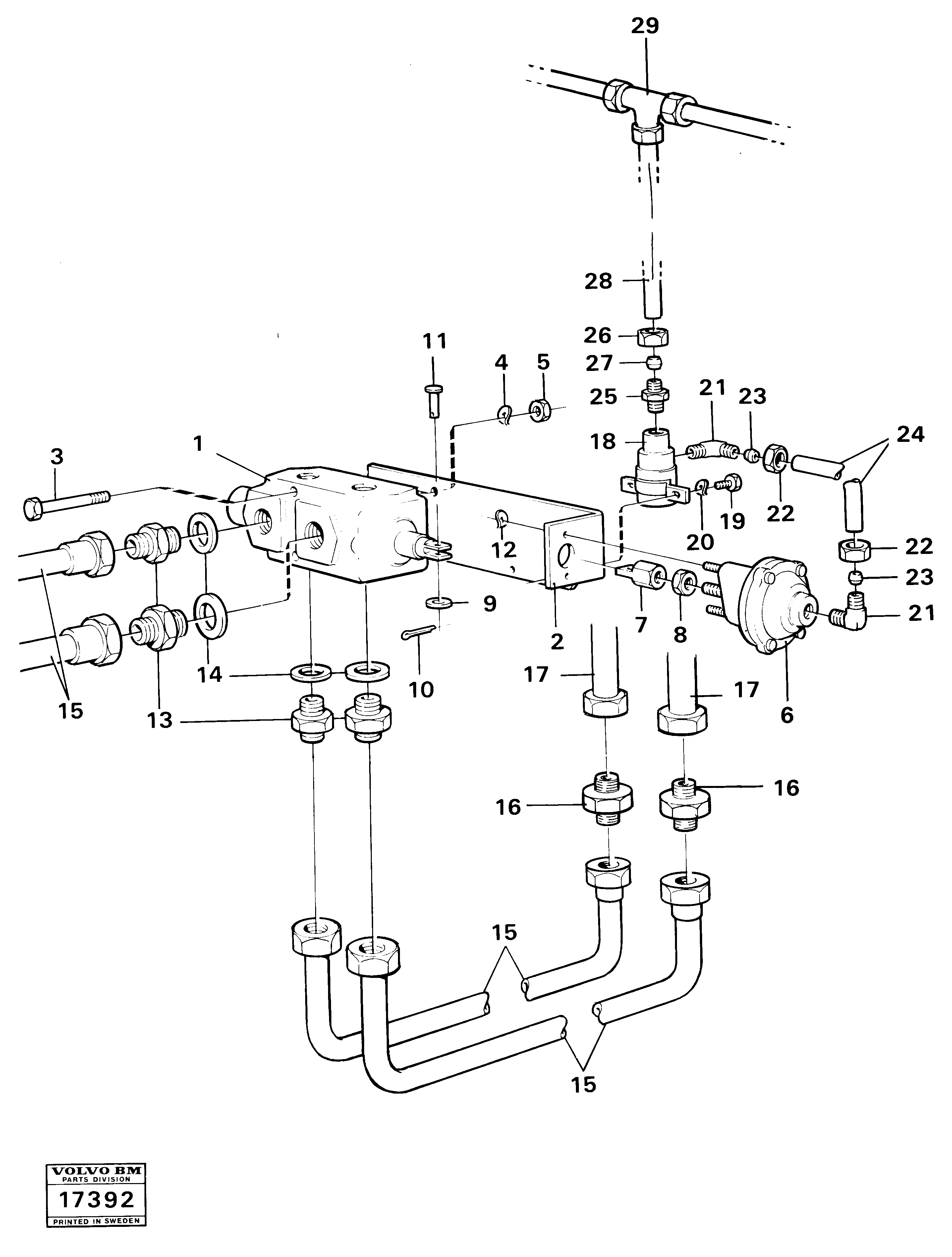 Схема запчастей Volvo 4500 4500 - 100816 5:th hydraulic function 99733 