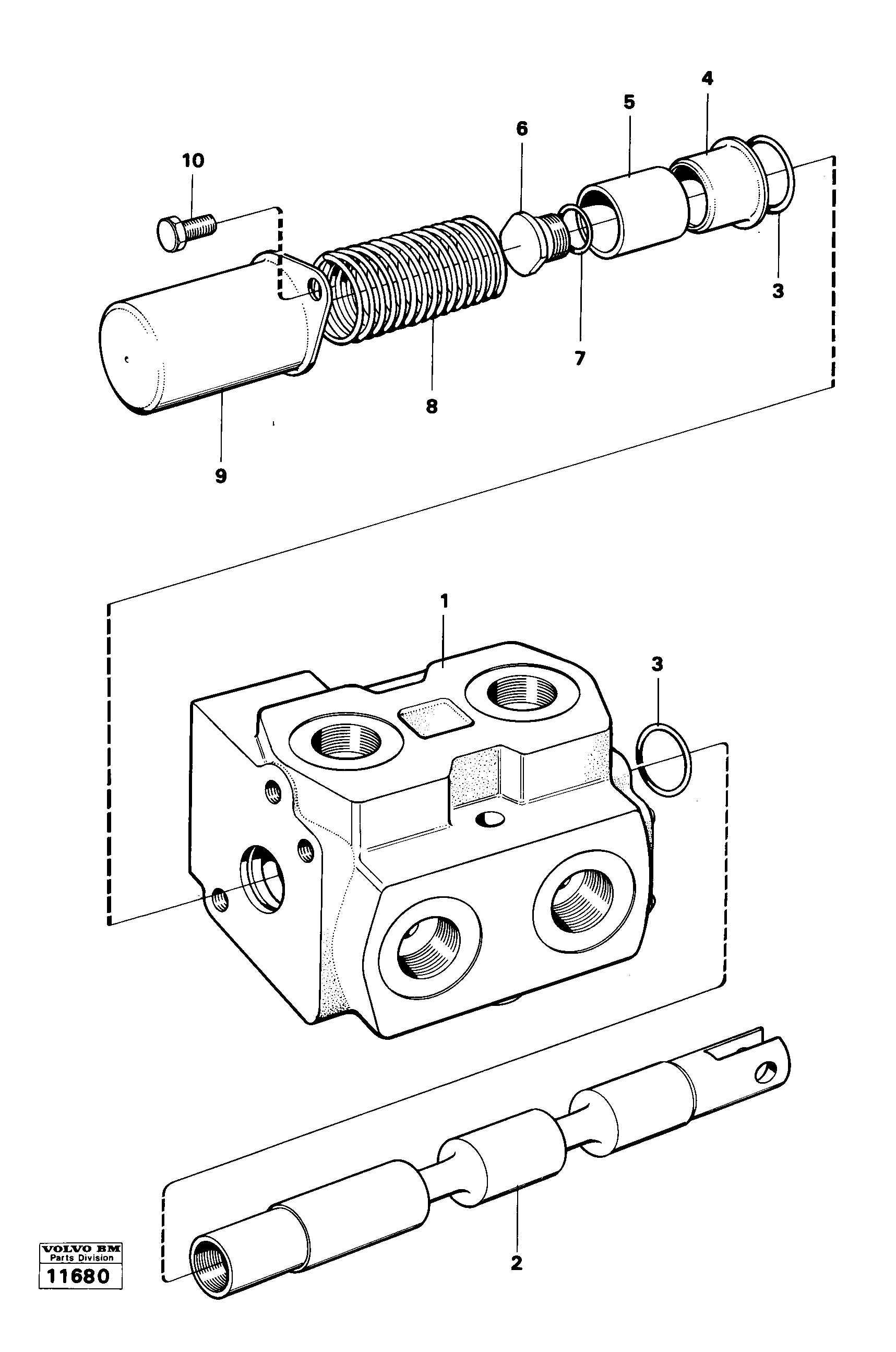 Схема запчастей Volvo 4500 4500 - 17759 Hydraulic valve 