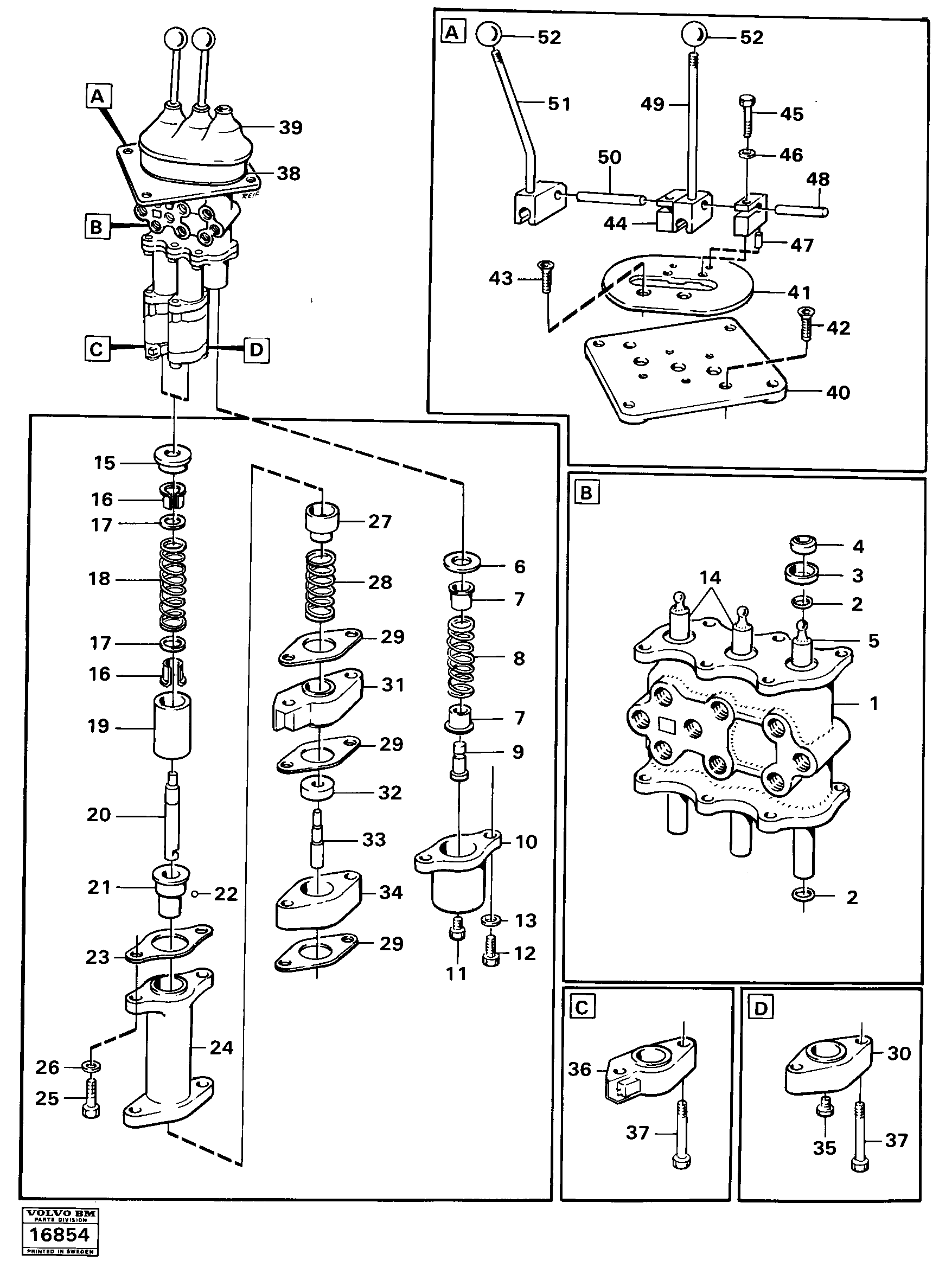 Схема запчастей Volvo 4500 4500 - 20950 Servo valve 