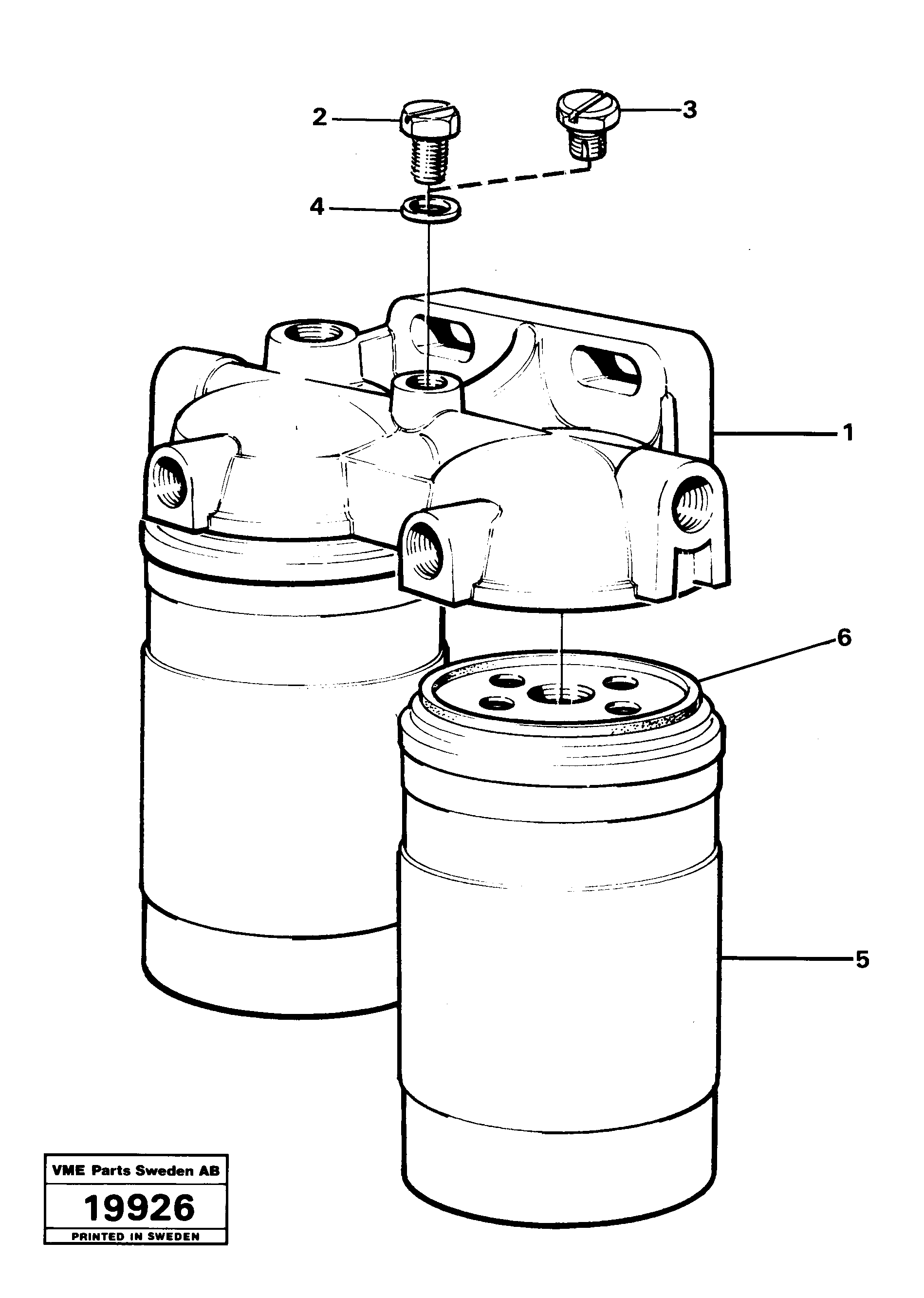 Схема запчастей Volvo 4600 4600 - 16915 Фильтр топливный 