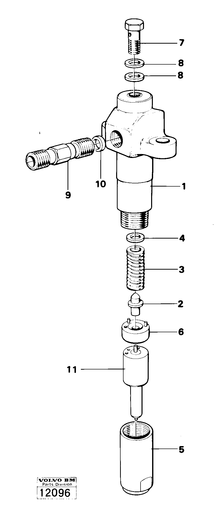 Схема запчастей Volvo 4600 4600 - 26183 Injector td 100 a 