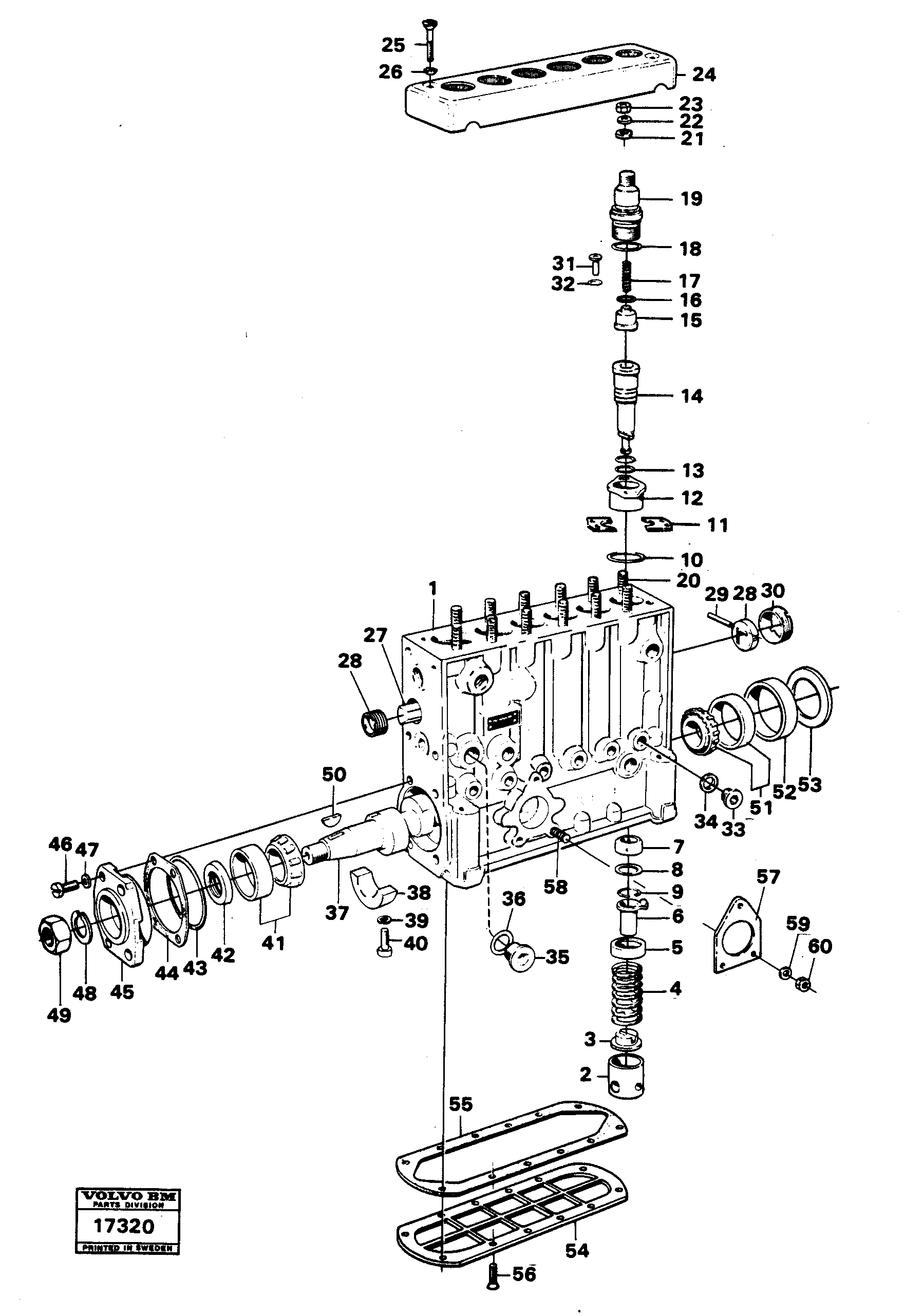 Схема запчастей Volvo 4600 4600 - 91210 Насос 