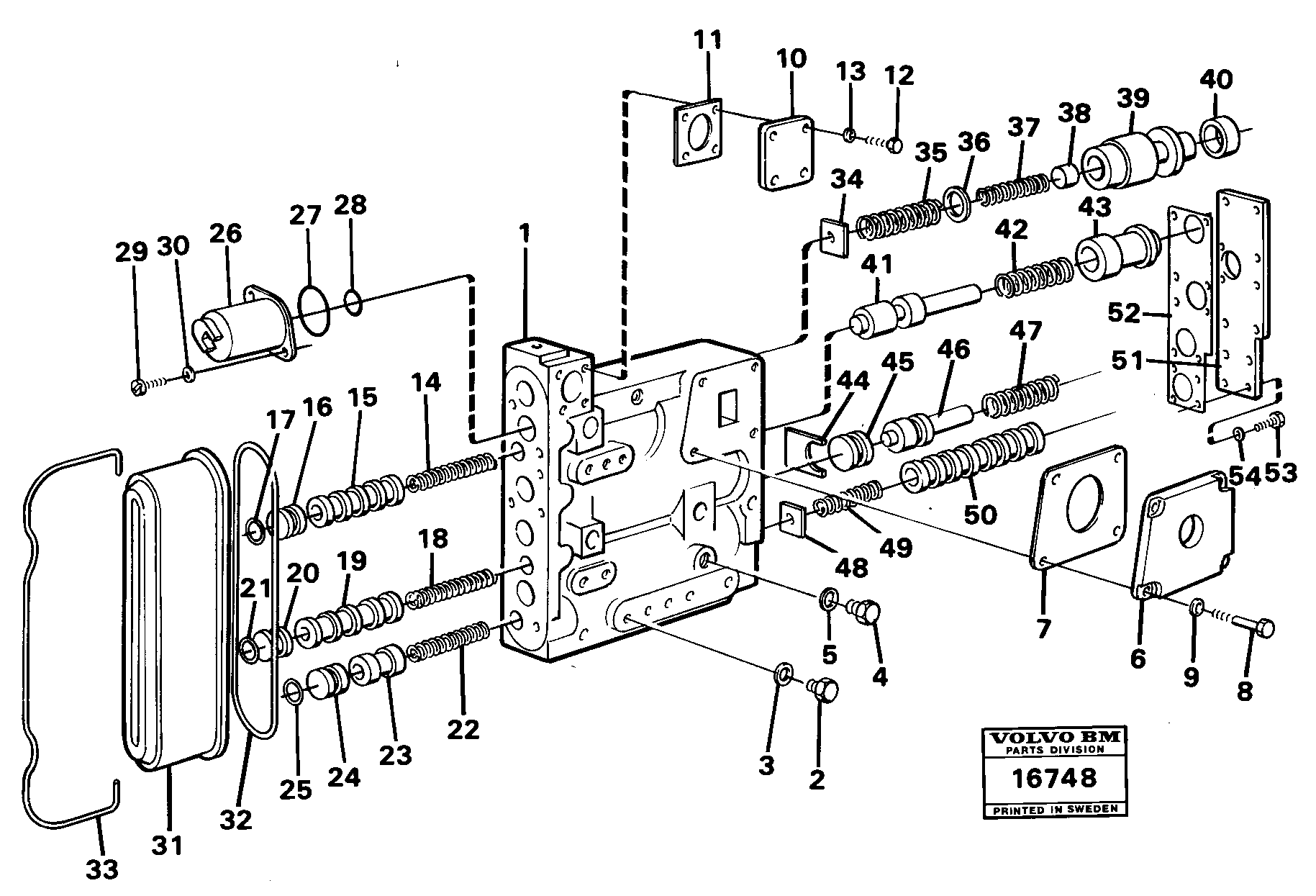 Схема запчастей Volvo 4600 4600 - 158 Range selector valve 