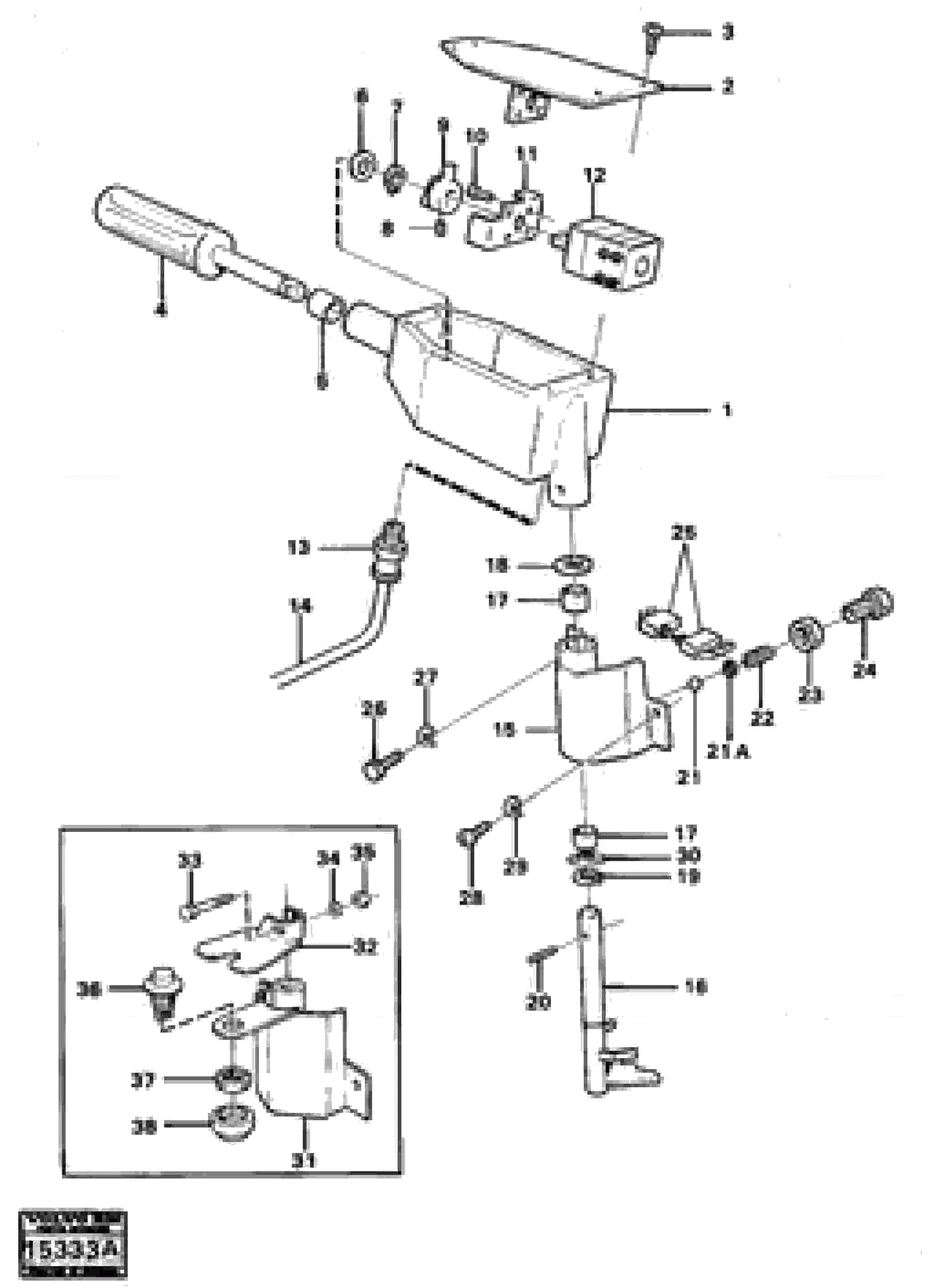 Схема запчастей Volvo 4600 4600 - 25527 Range selector controls 