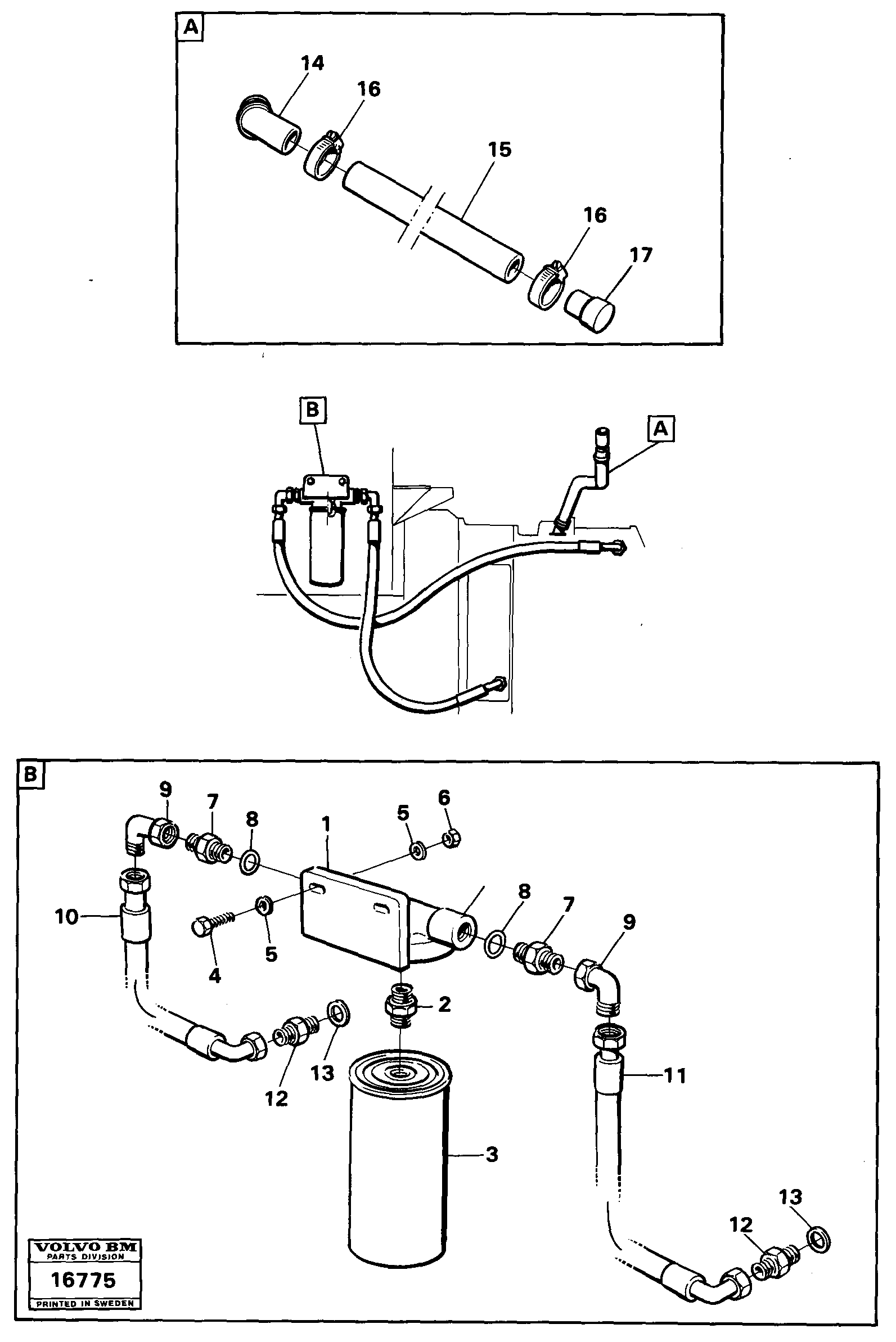 Схема запчастей Volvo 4600 4600 - 83565 Filter and oil replenishment 