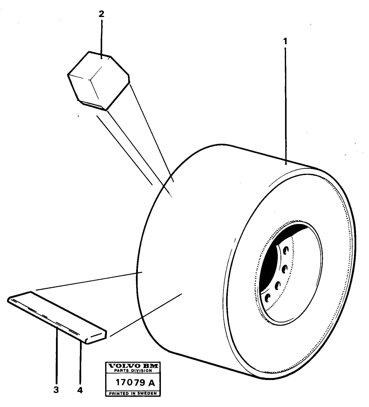 Схема запчастей Volvo 4600 4600 - 27982 Compaktor wheels 99286, 99287 