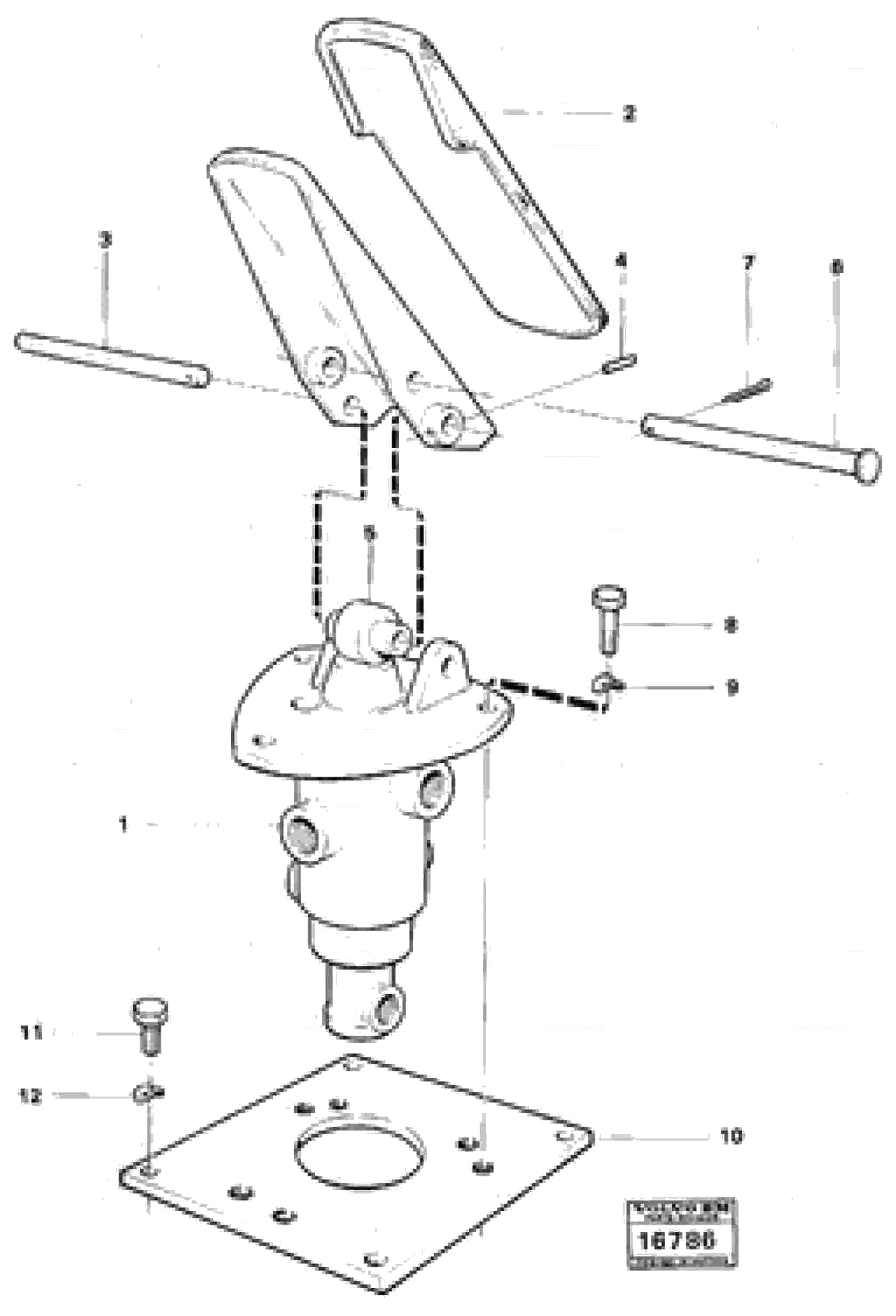 Схема запчастей Volvo 4600 4600 - 15102 Footbrake valve with mountings 