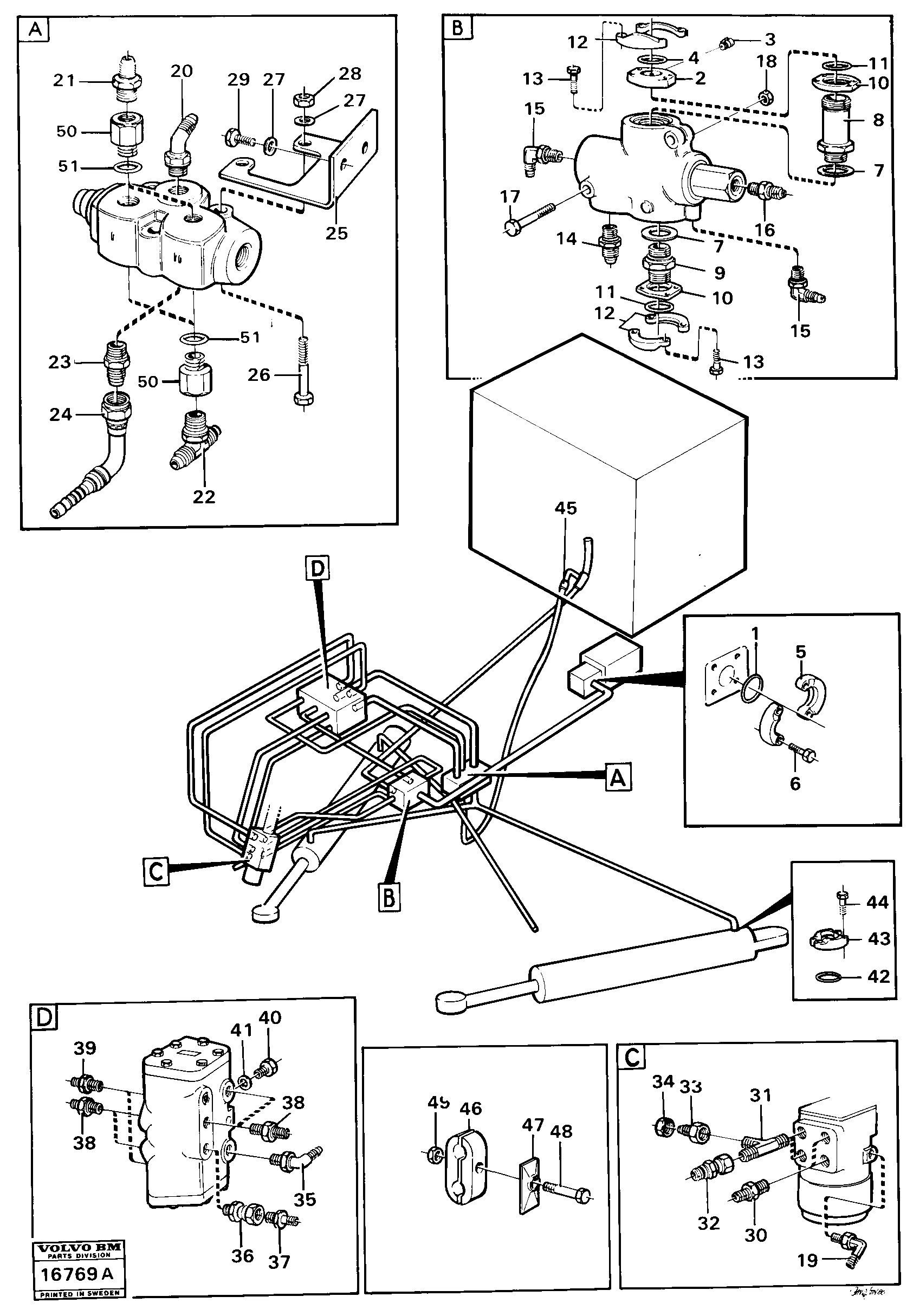 Схема запчастей Volvo 4600 4600 - 104651 Steering system, joints 