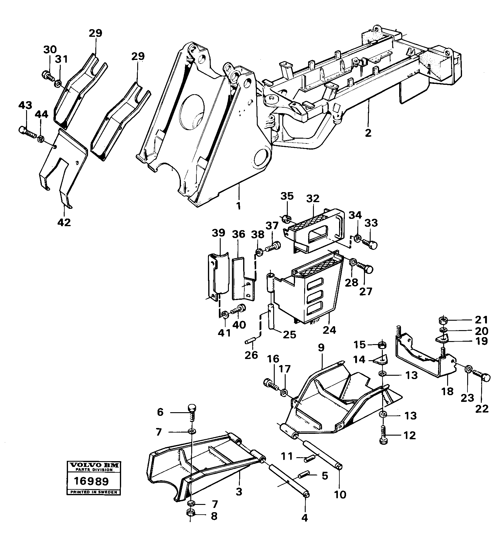 Схема запчастей Volvo 4600 4600 - 15118 Protector plates and bottom plates 9 9284 