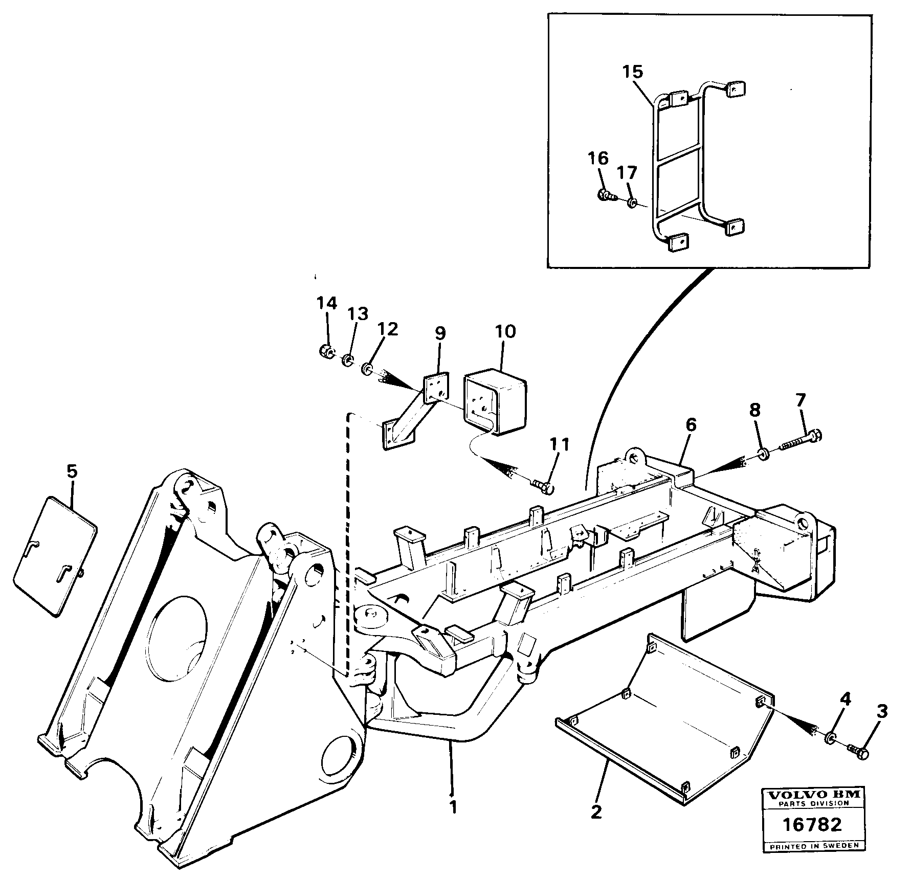 Схема запчастей Volvo 4600 4600 - 40344 Protecting plates 