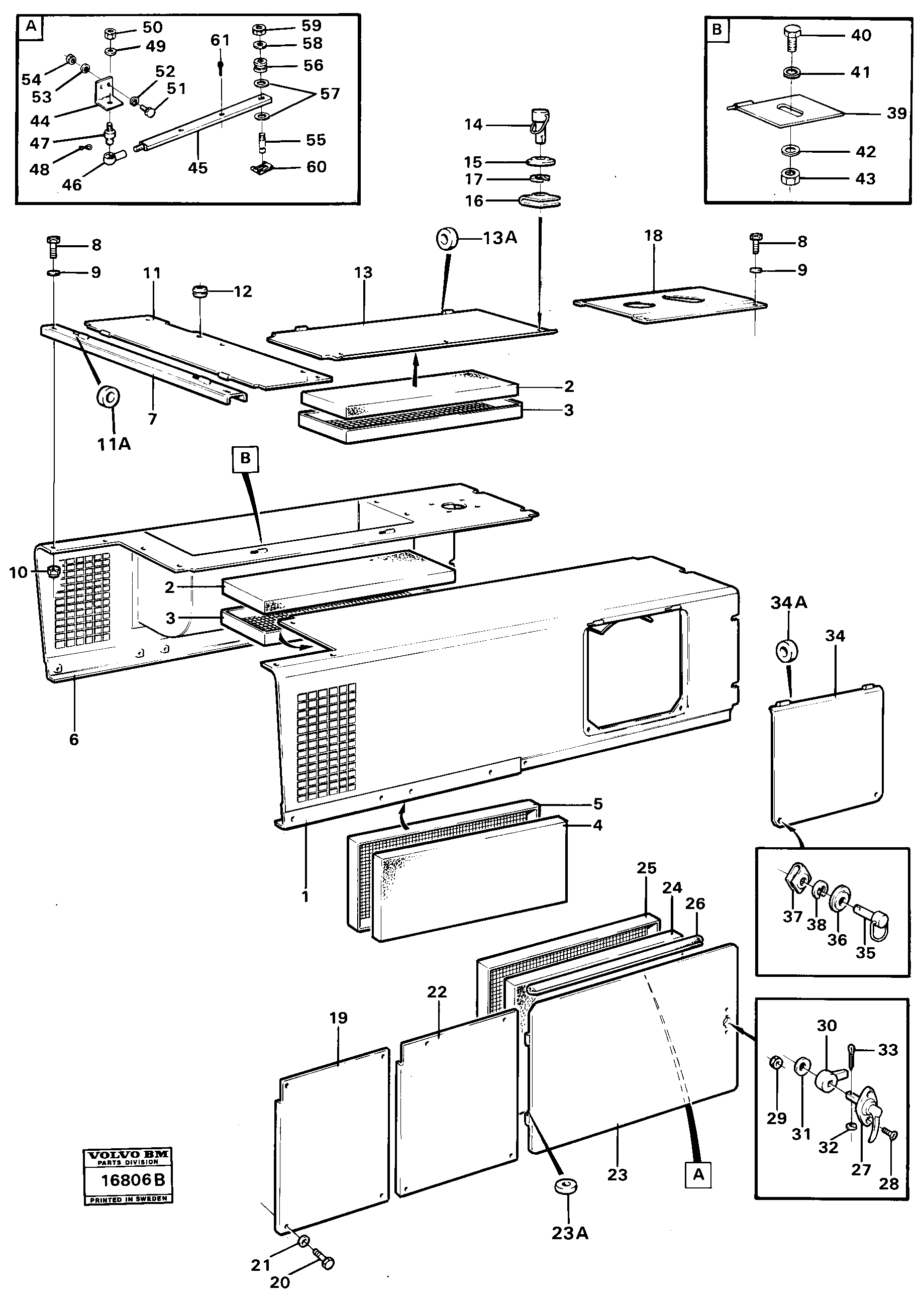 Схема запчастей Volvo 4600 4600 - 24144 Engine hood 