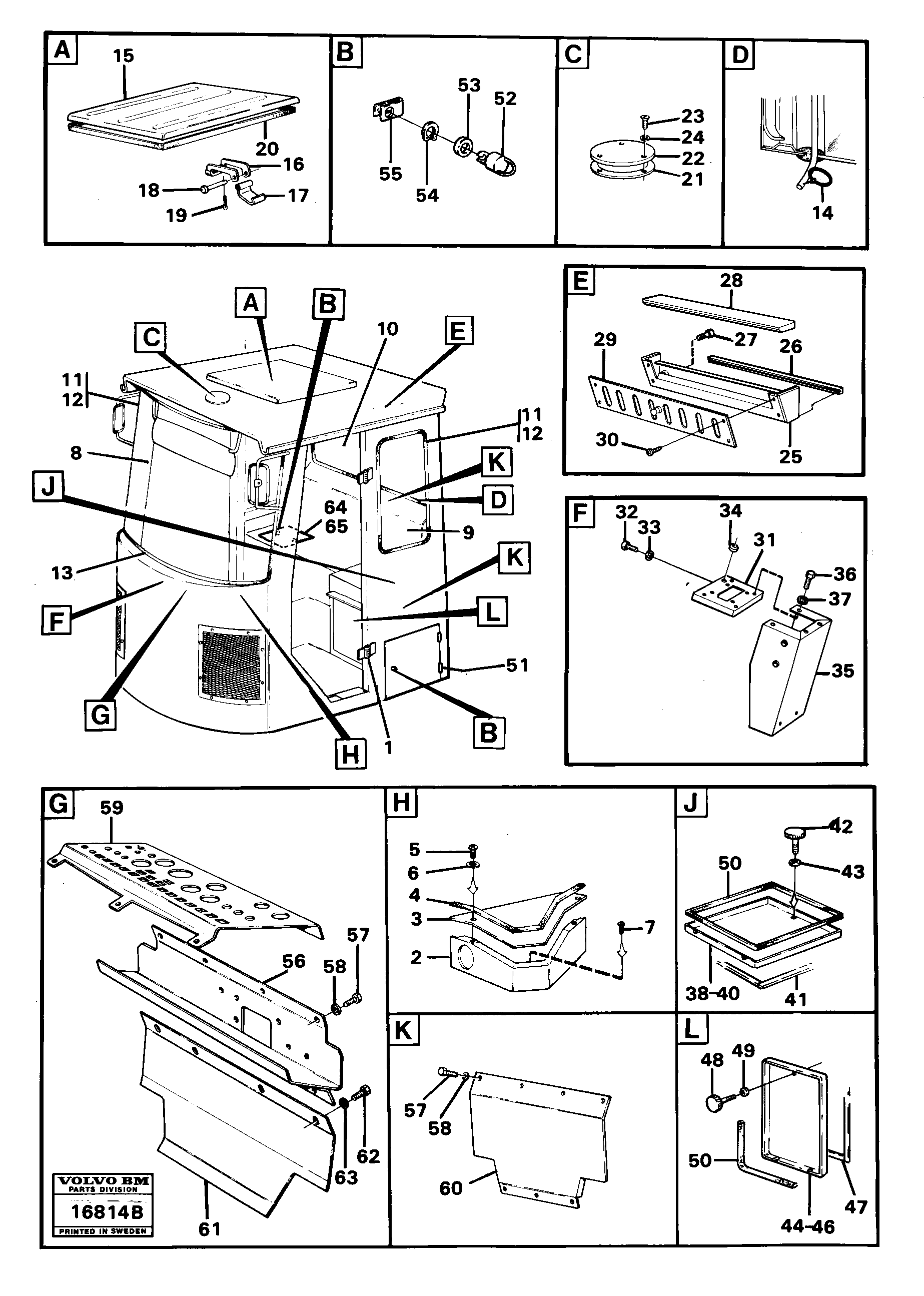 Схема запчастей Volvo 4600 4600 - 24145 Cab body 