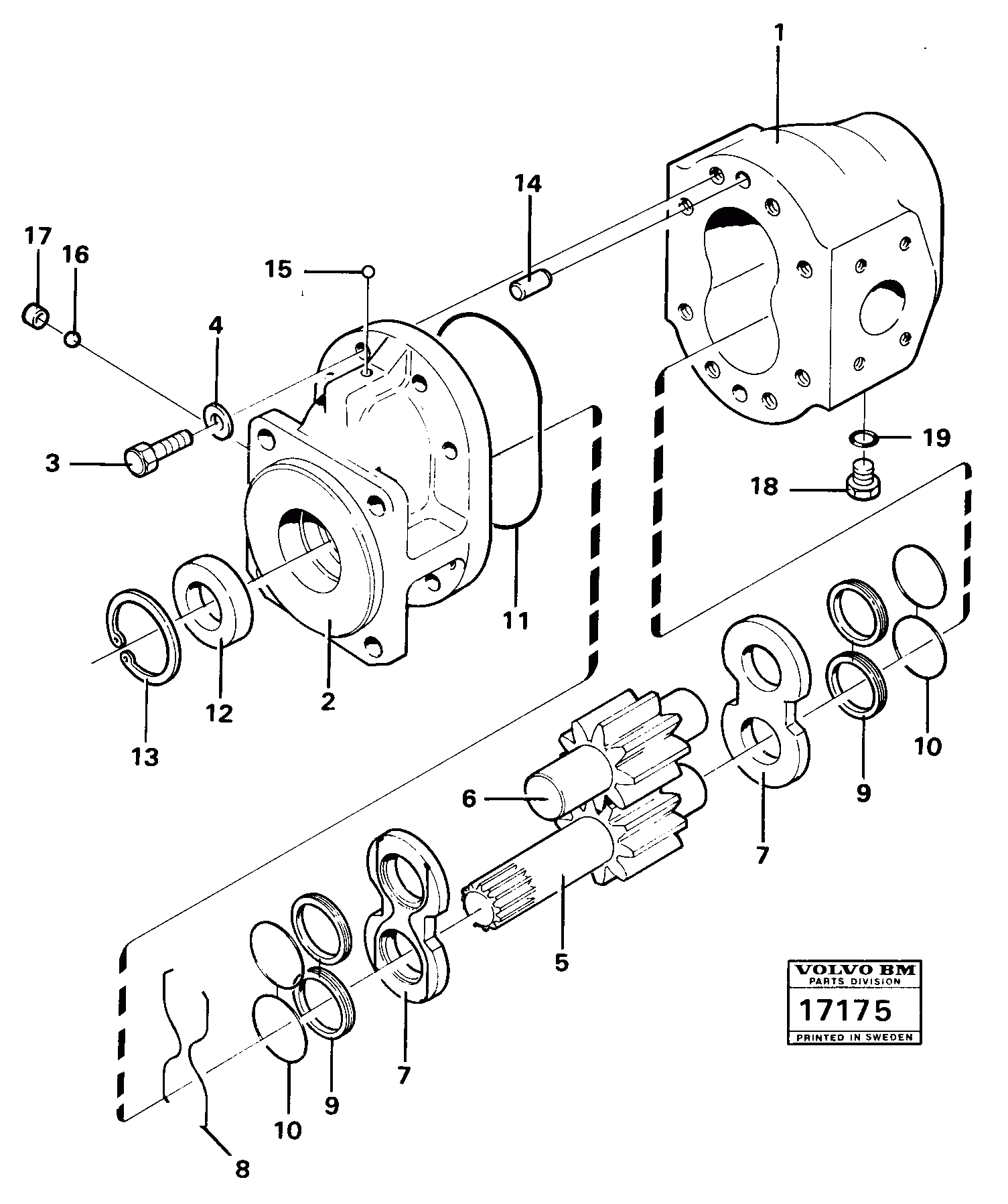 Схема запчастей Volvo 4600 4600 - 16447 Hydraulic pump 98937 