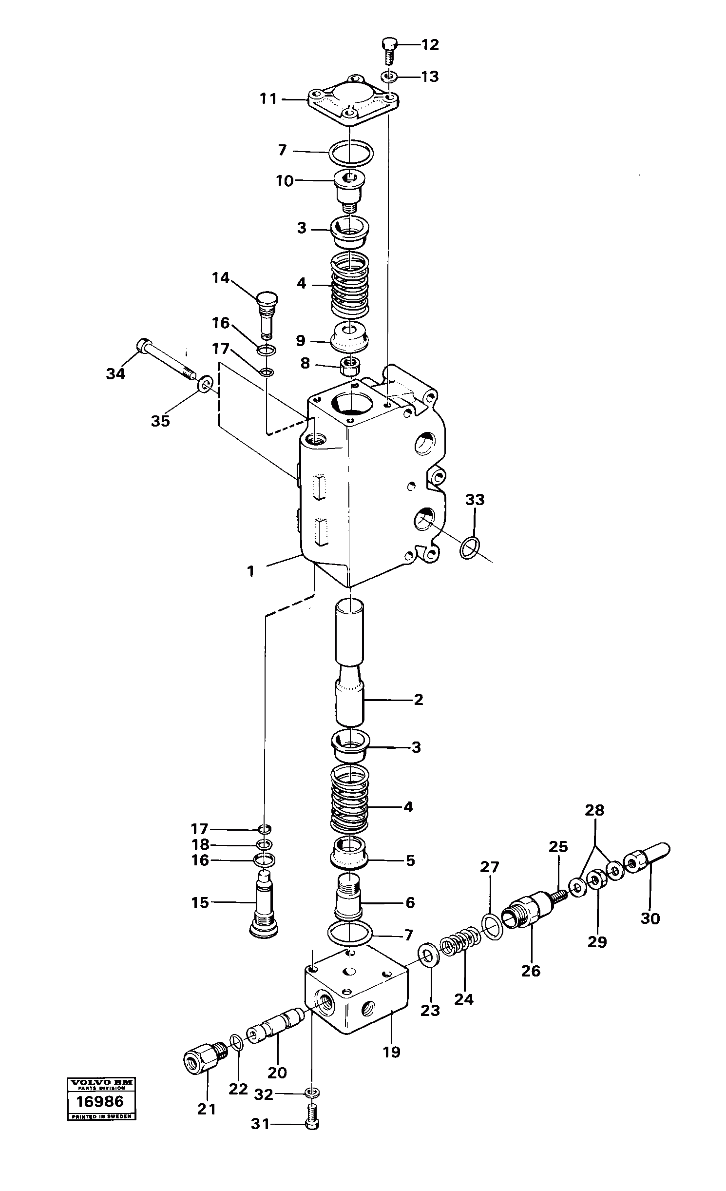 Схема запчастей Volvo 4600 4600 - 28459 Control valve: valve 