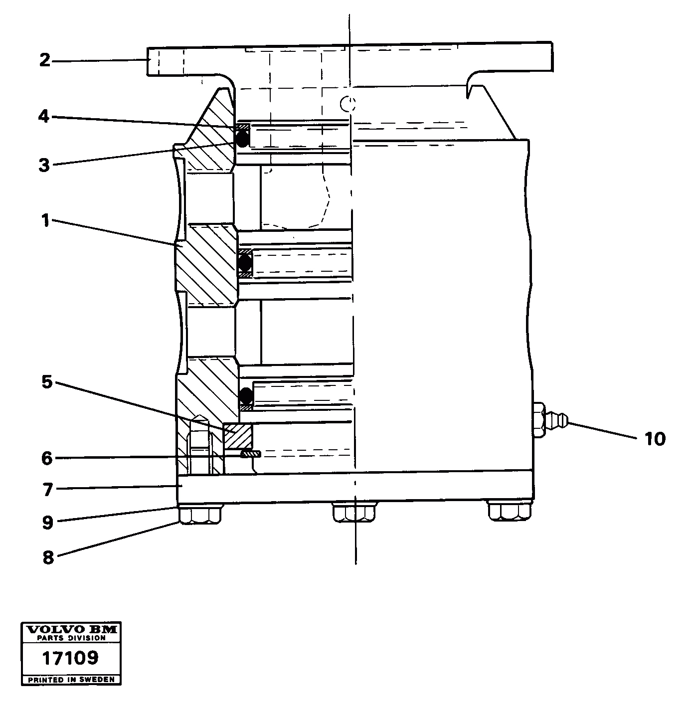 Схема запчастей Volvo 4600 4600 - 16449 Swivel 