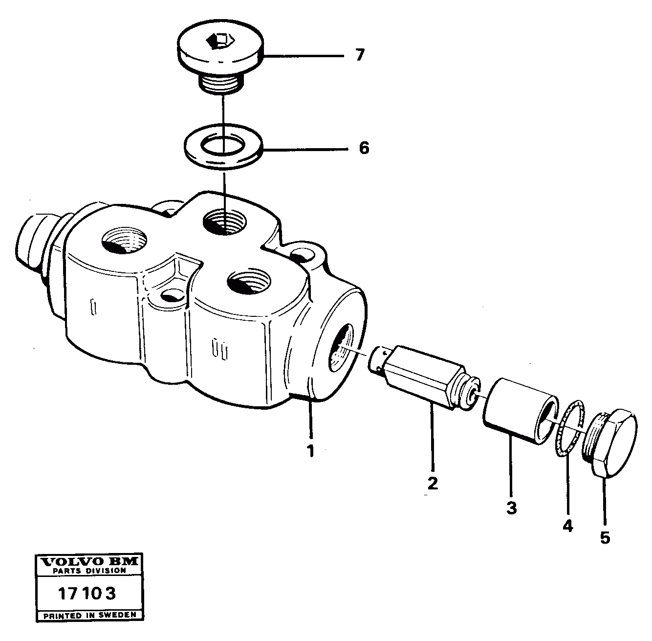 Схема запчастей Volvo 4600 4600 - 19193 Valve section 