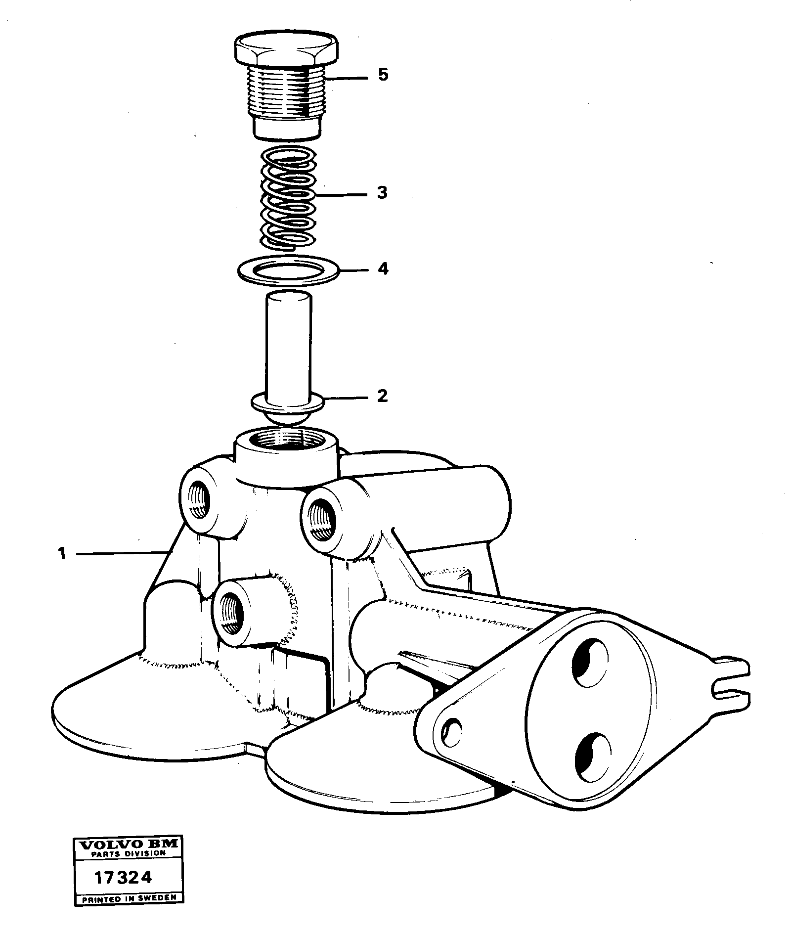 Схема запчастей Volvo 4600 4600 - 154 Filter housing 