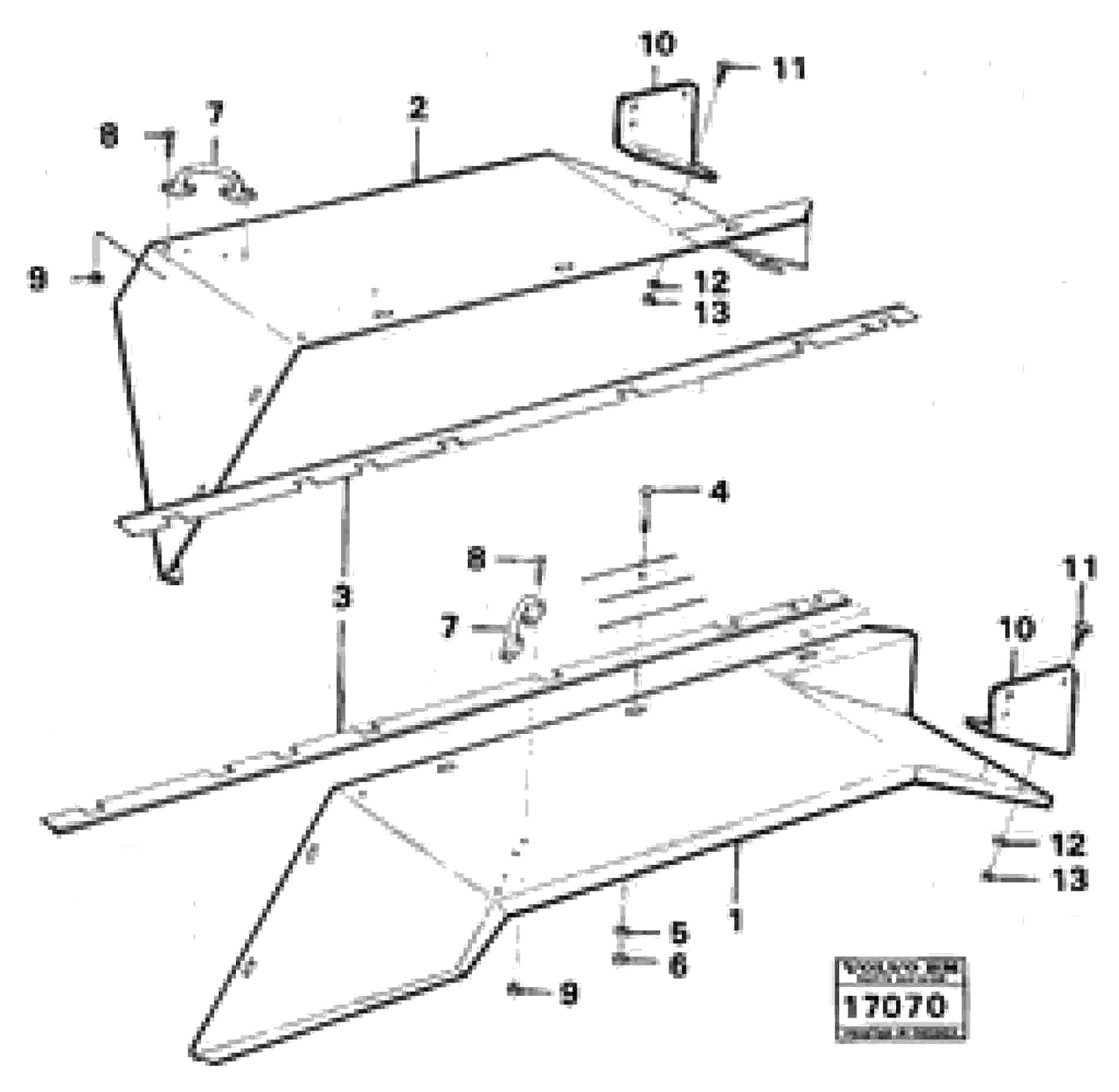 Схема запчастей Volvo 616B/646 616B,646 D45, TD45 - 15952 Fenders 