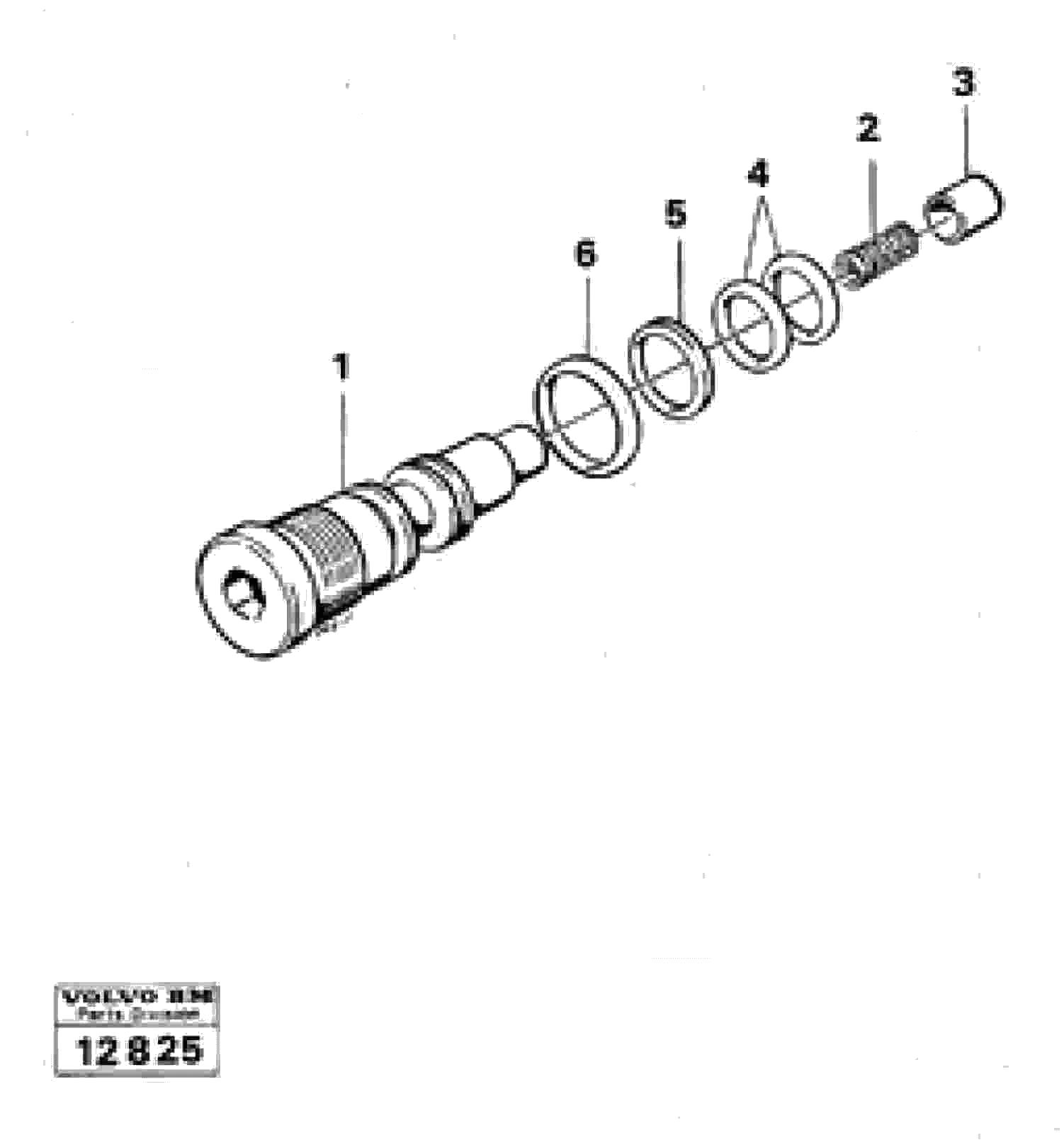 Схема запчастей Volvo 616B/646 616B,646 D45, TD45 - 18458 Клапан обратный 