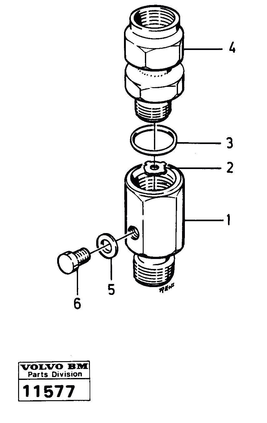 Схема запчастей Volvo 616B/646 616B,646 D45, TD45 - 18460 Venturi valve 