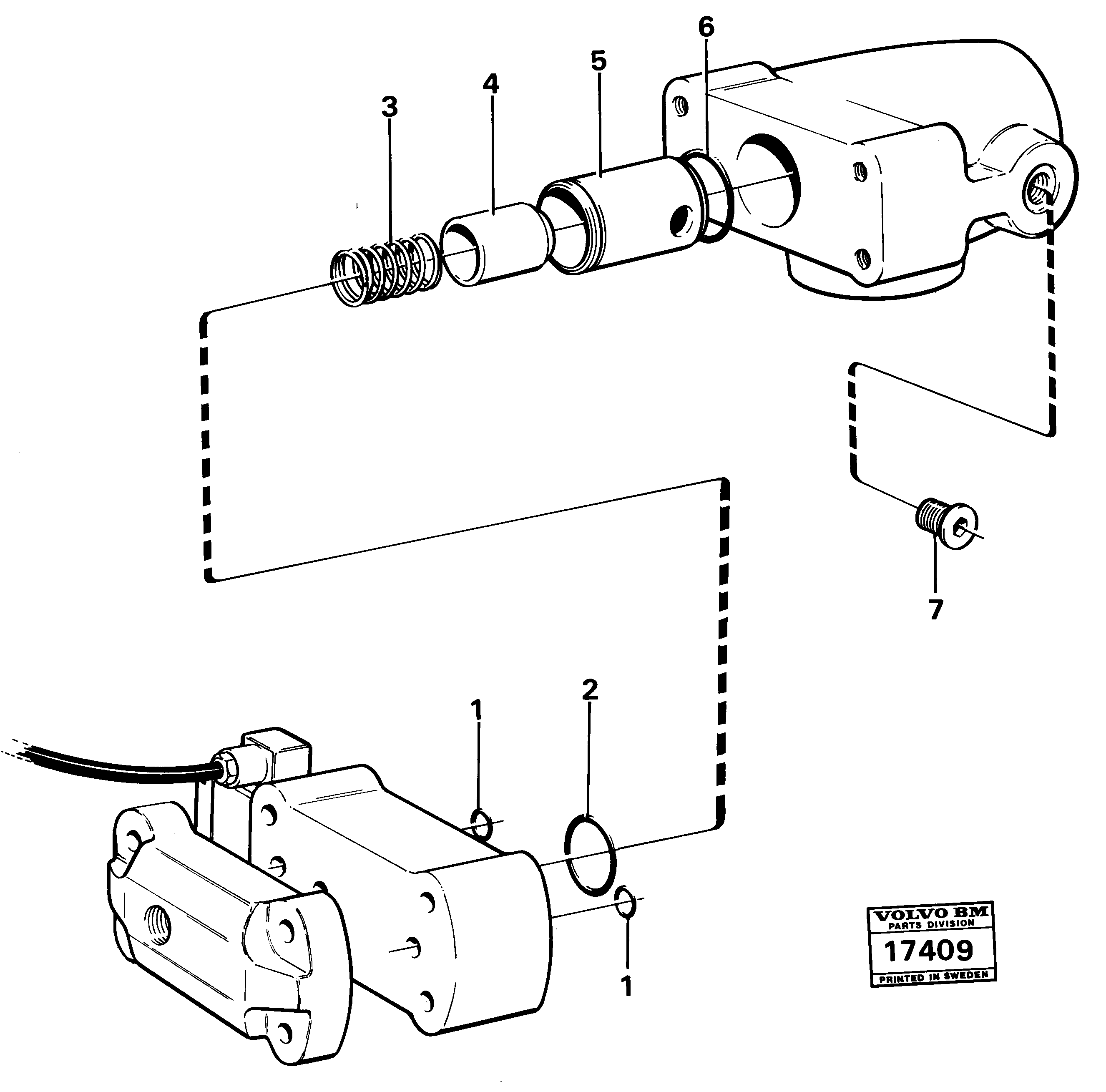 Схема запчастей Volvo 616B/646 616B,646 D45, TD45 - 18468 Valve 99739 