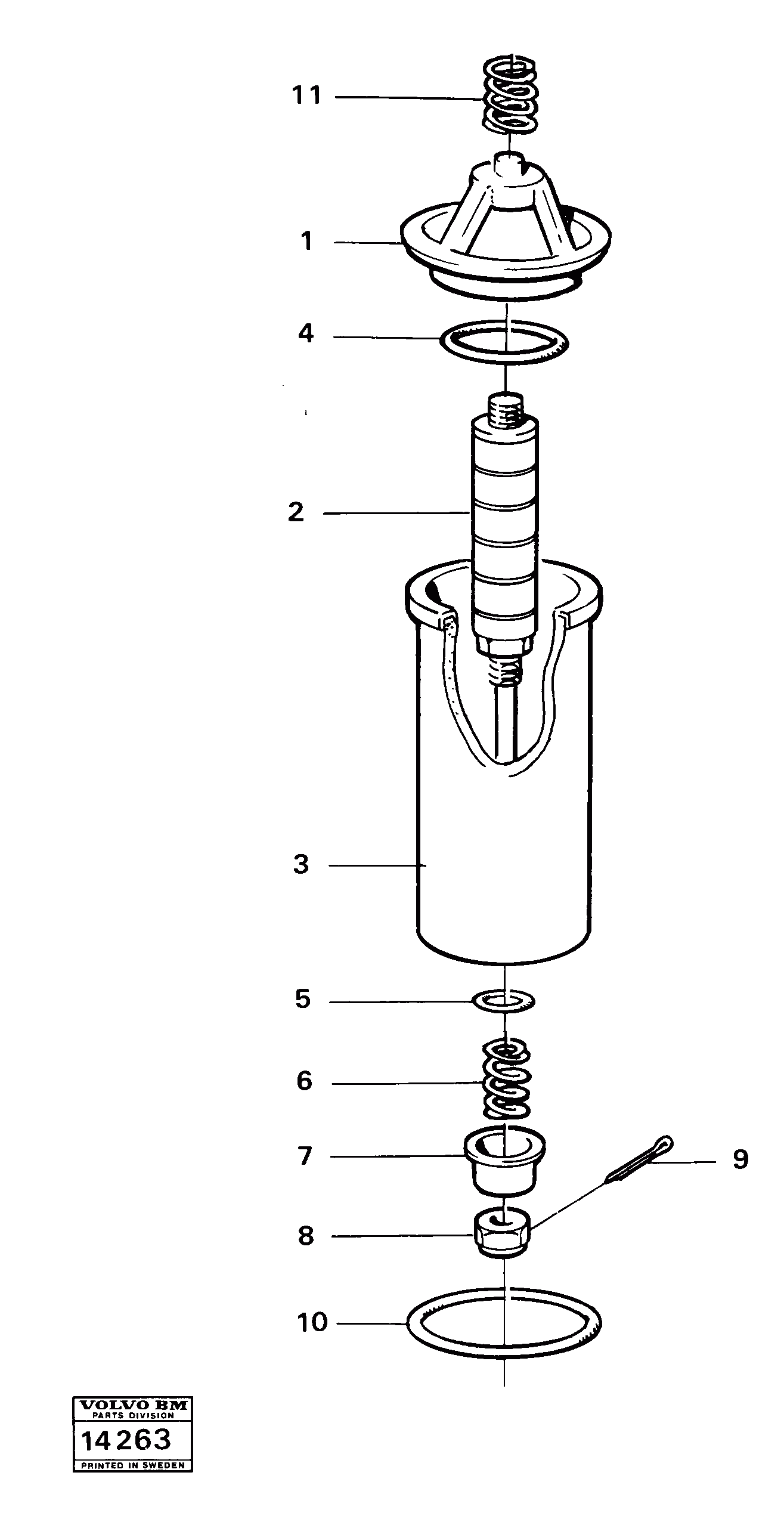 Схема запчастей Volvo 616B/646 616B,646 D45, TD45 - 28528 Фильтр топливный 