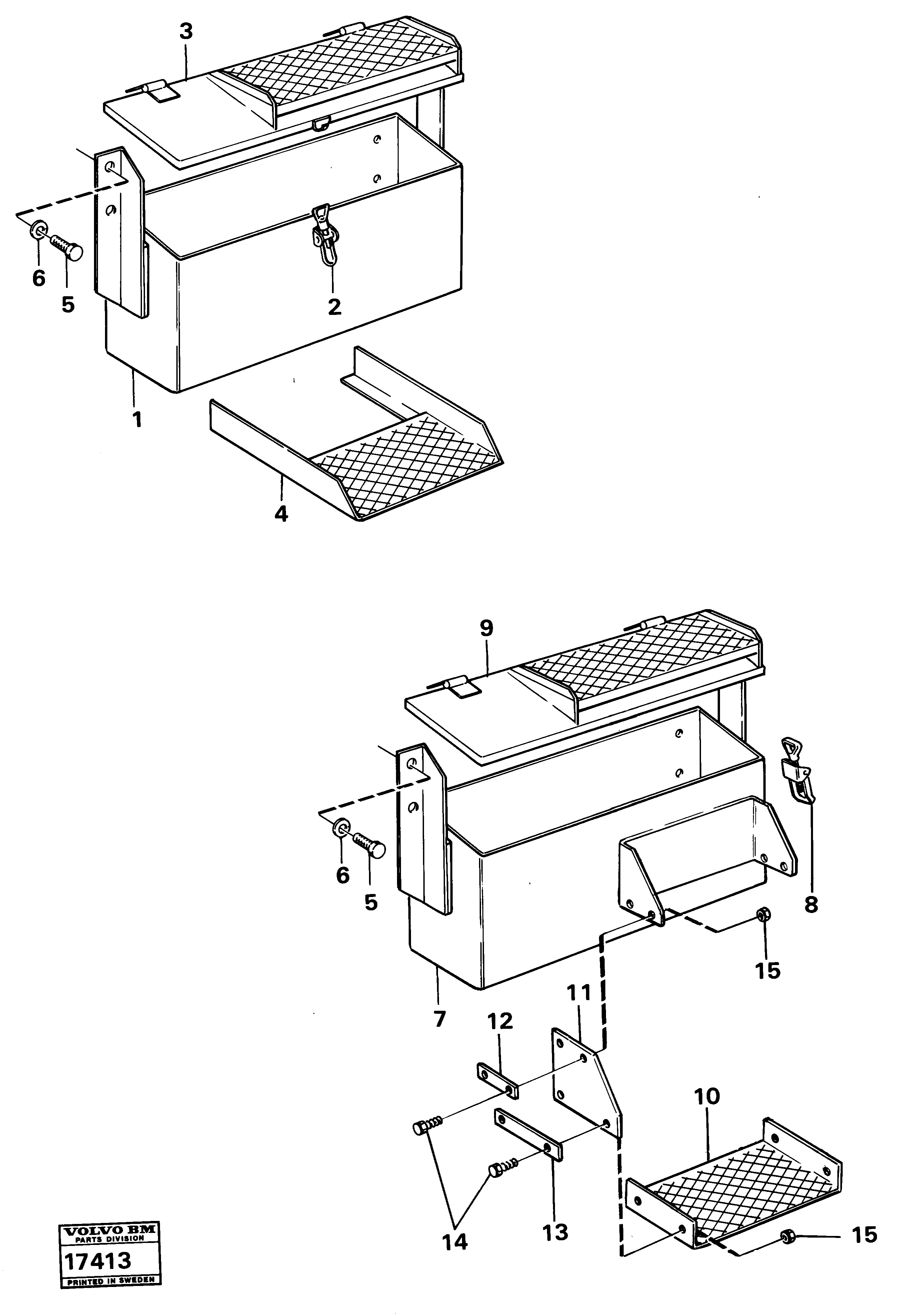 Схема запчастей Volvo 616B/646 616B,646 D45, TD45 - 23591 Toolbox 