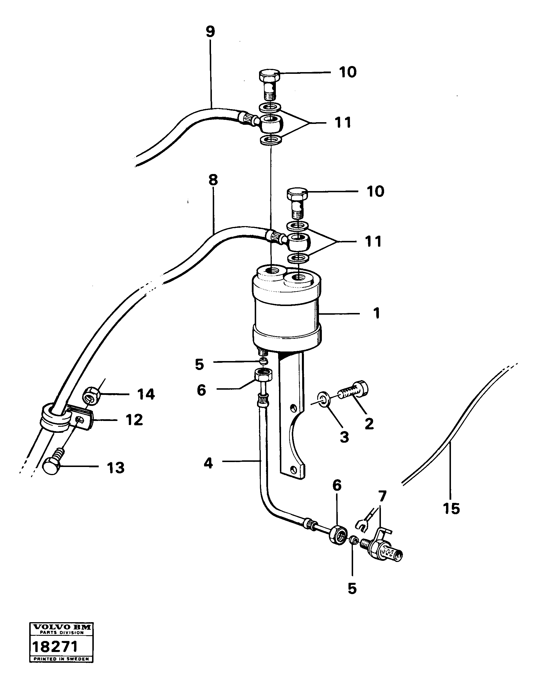 Схема запчастей Volvo 616B/646 616B,646 D45, TD45 - 19343 Cold starting device 16207 