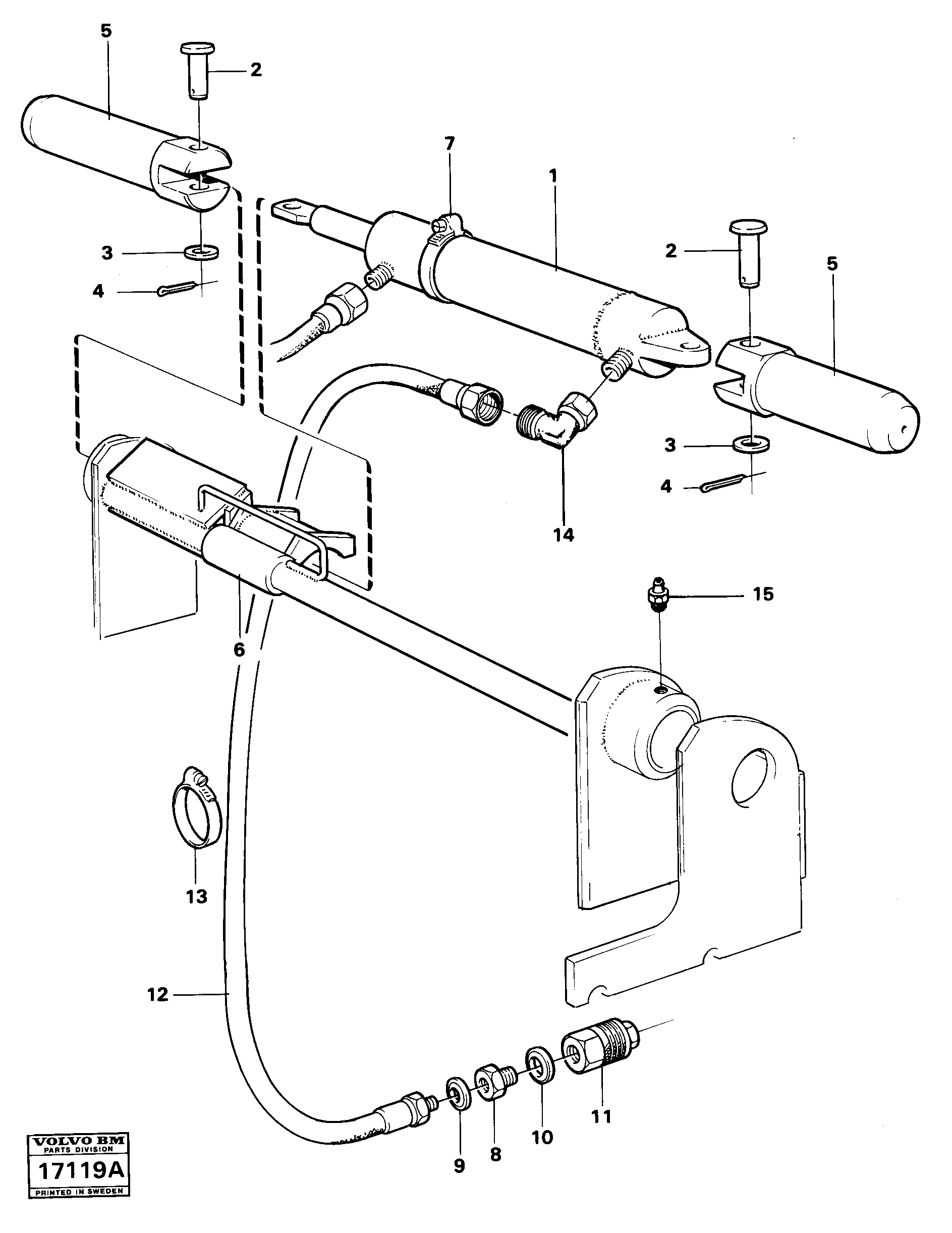 Схема запчастей Volvo 4200B 4200B - 73525 Snap action locking 