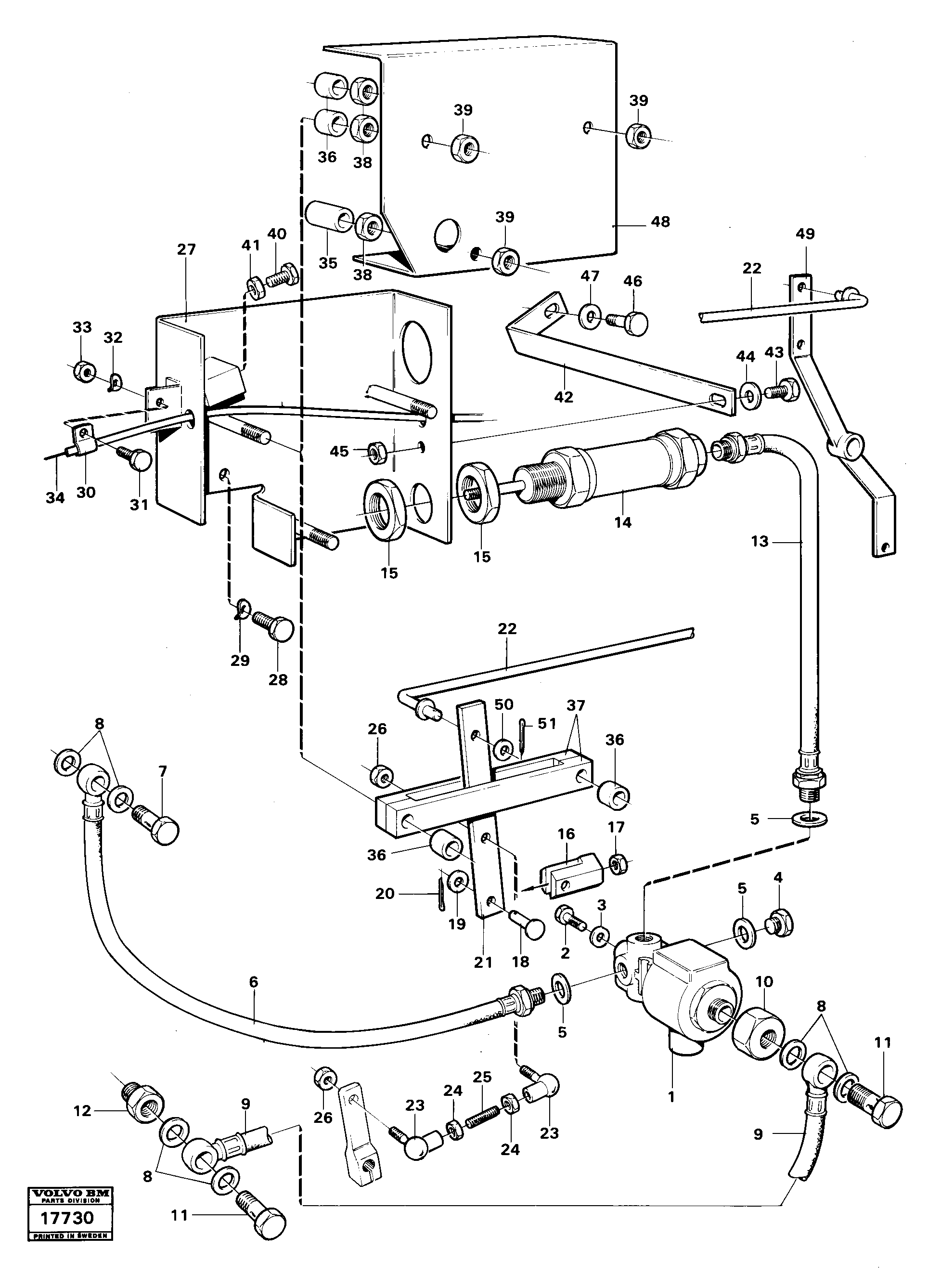 Схема запчастей Volvo 4200B 4200B - 38646 Speed control 