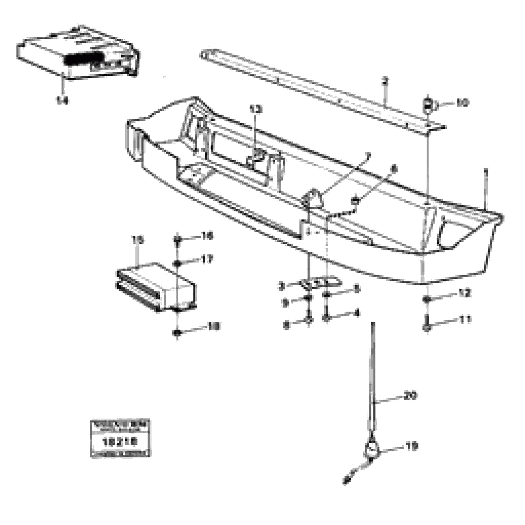 Схема запчастей Volvo 4200B 4200B - 19676 Radio panel 