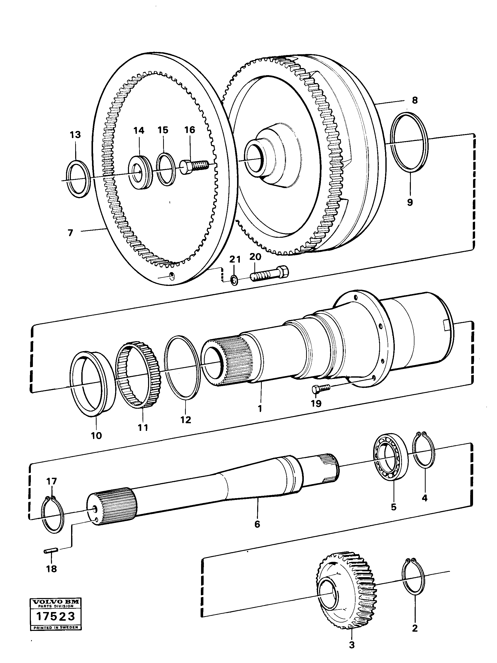 Схема запчастей Volvo 4200B 4200B - 20601 Torque converter 