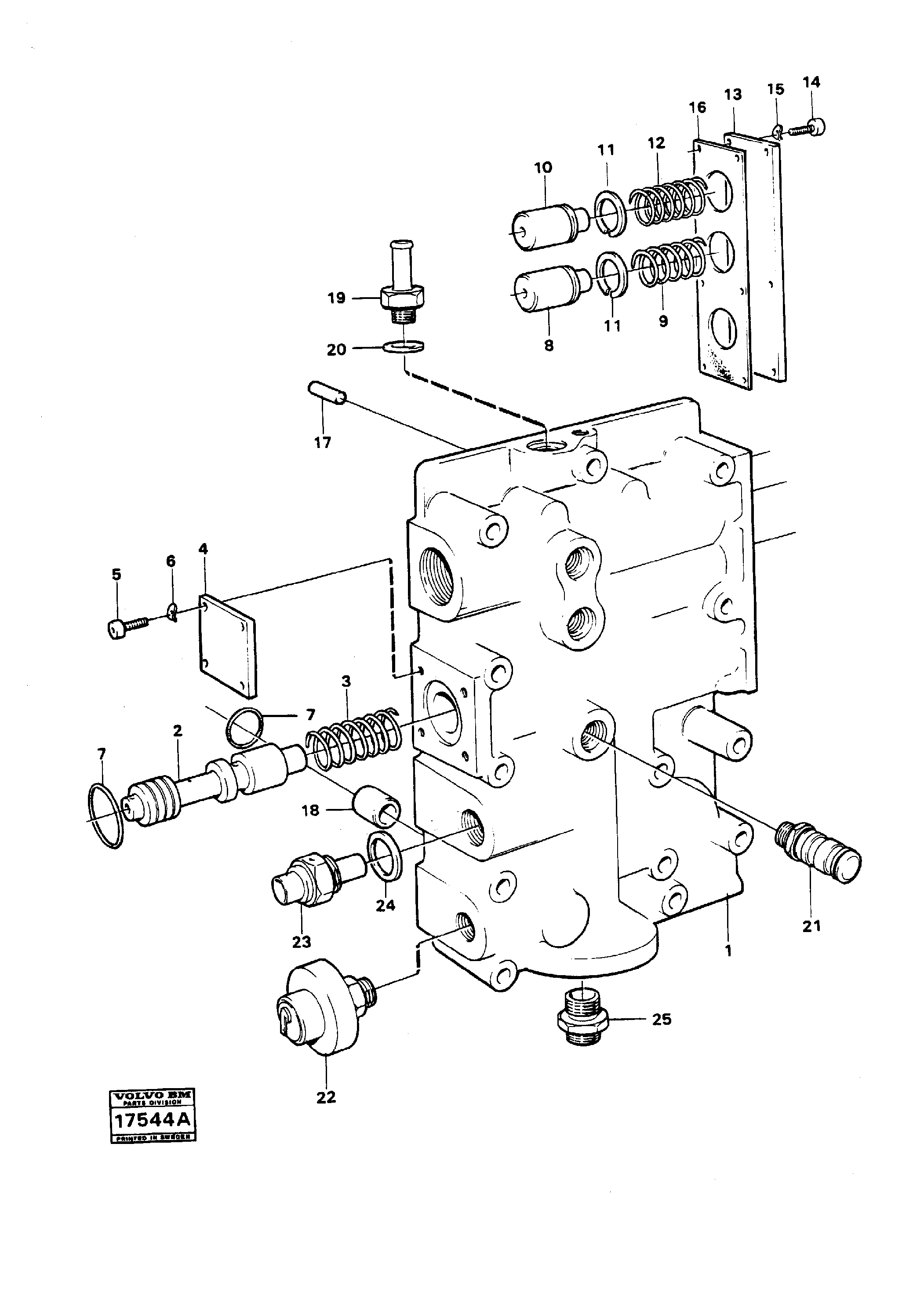 Схема запчастей Volvo 4200B 4200B - 106297 Pressure limiting valve 