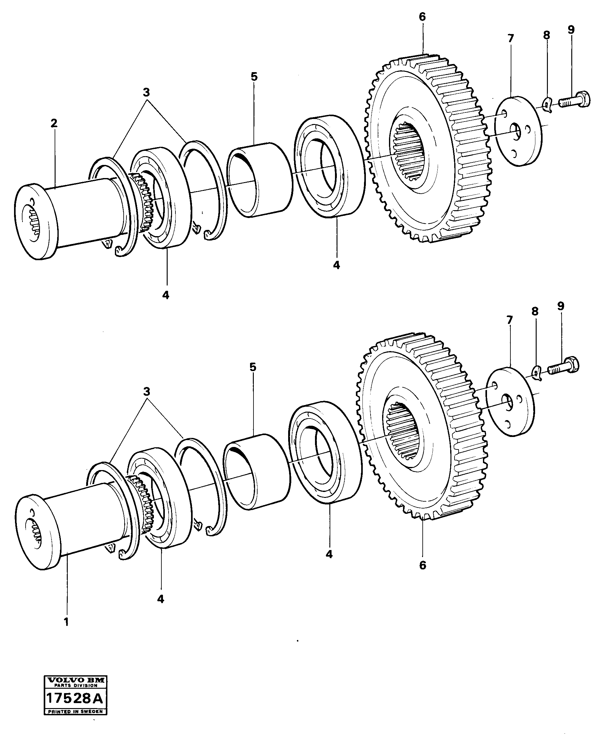 Схема запчастей Volvo 4200B 4200B - 22330 Pump drive 