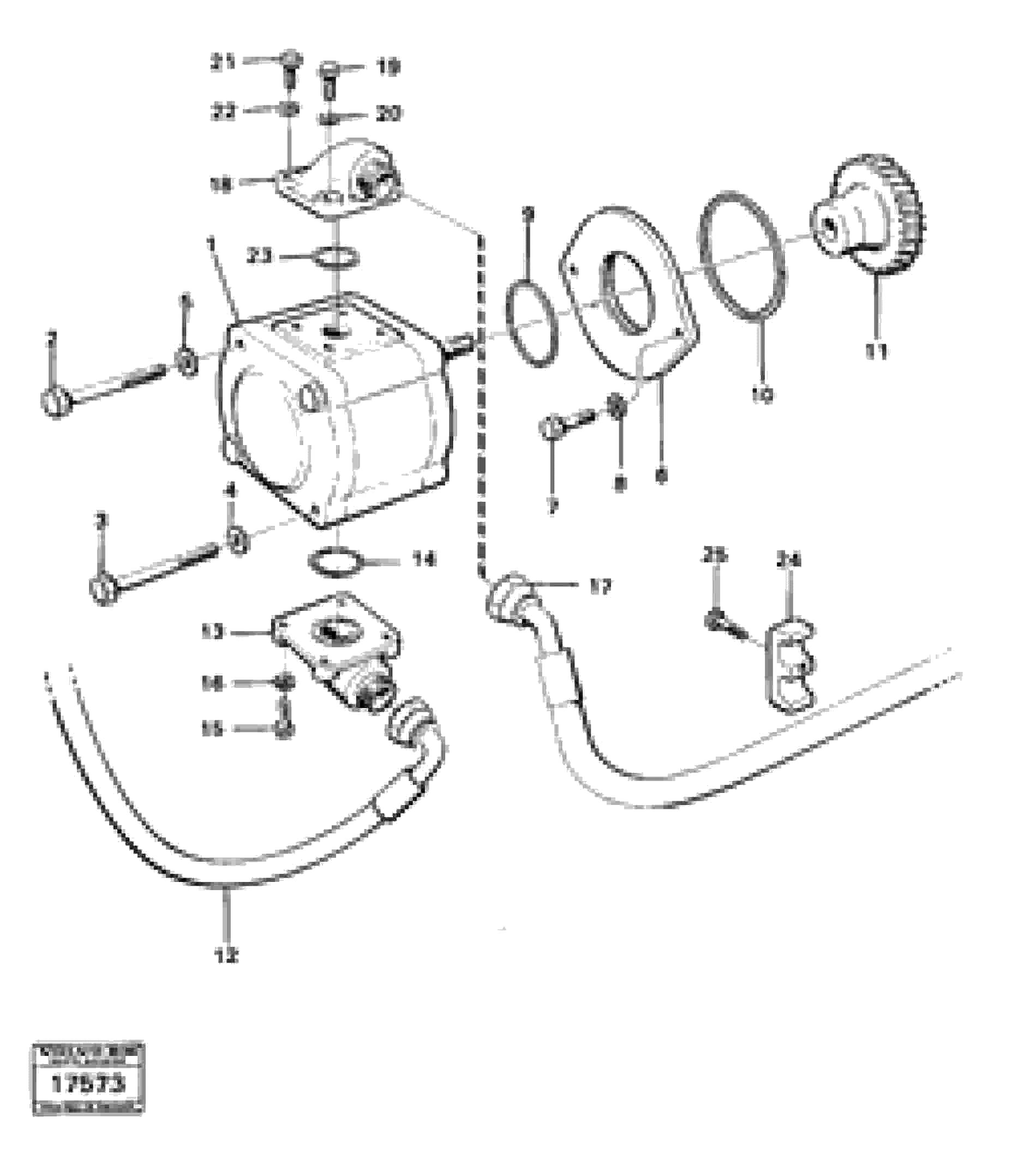 Схема запчастей Volvo 4200B 4200B - 22331 Pump with fitting parts 