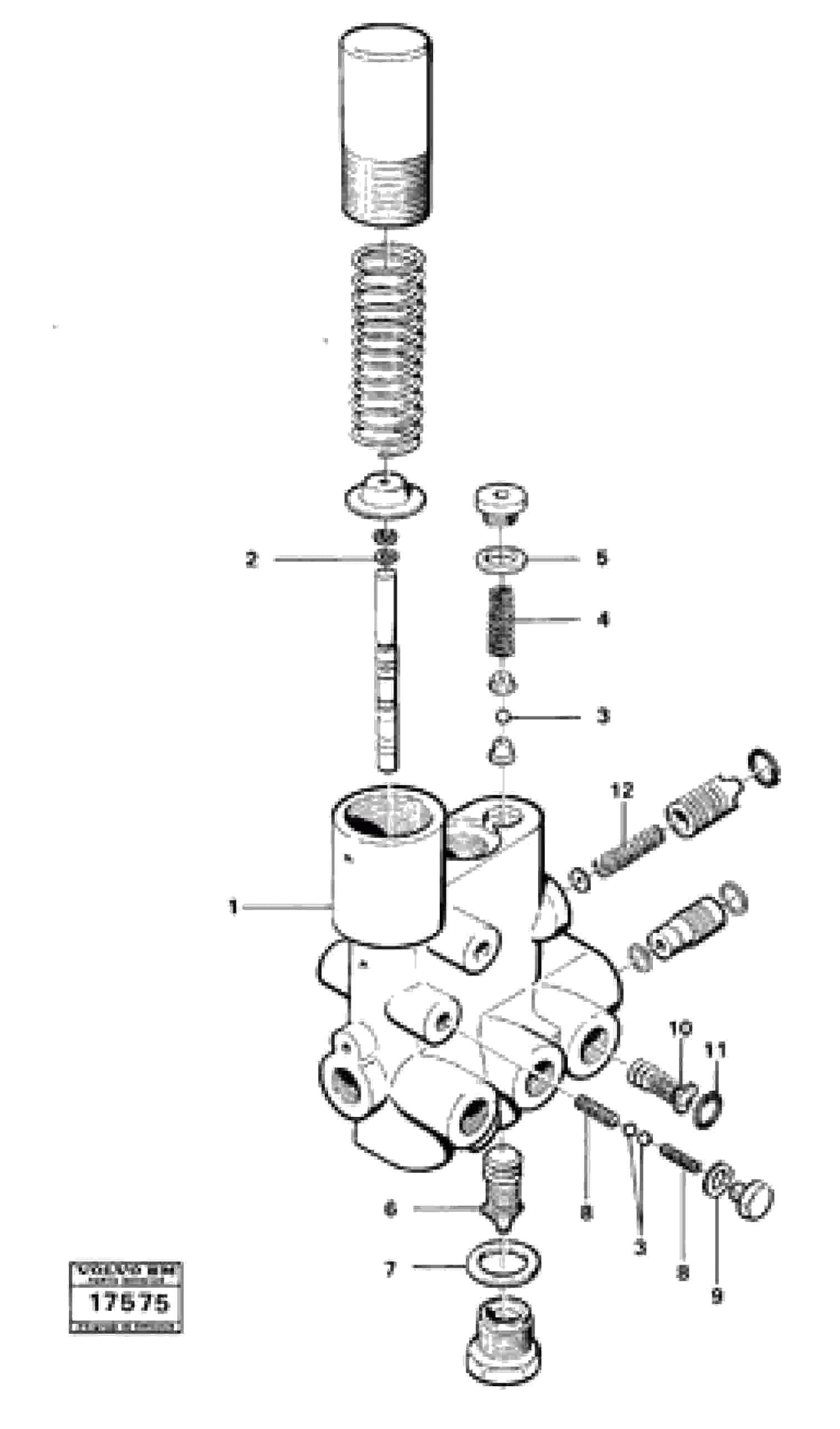 Схема запчастей Volvo 4200B 4200B - 22334 Valve section 