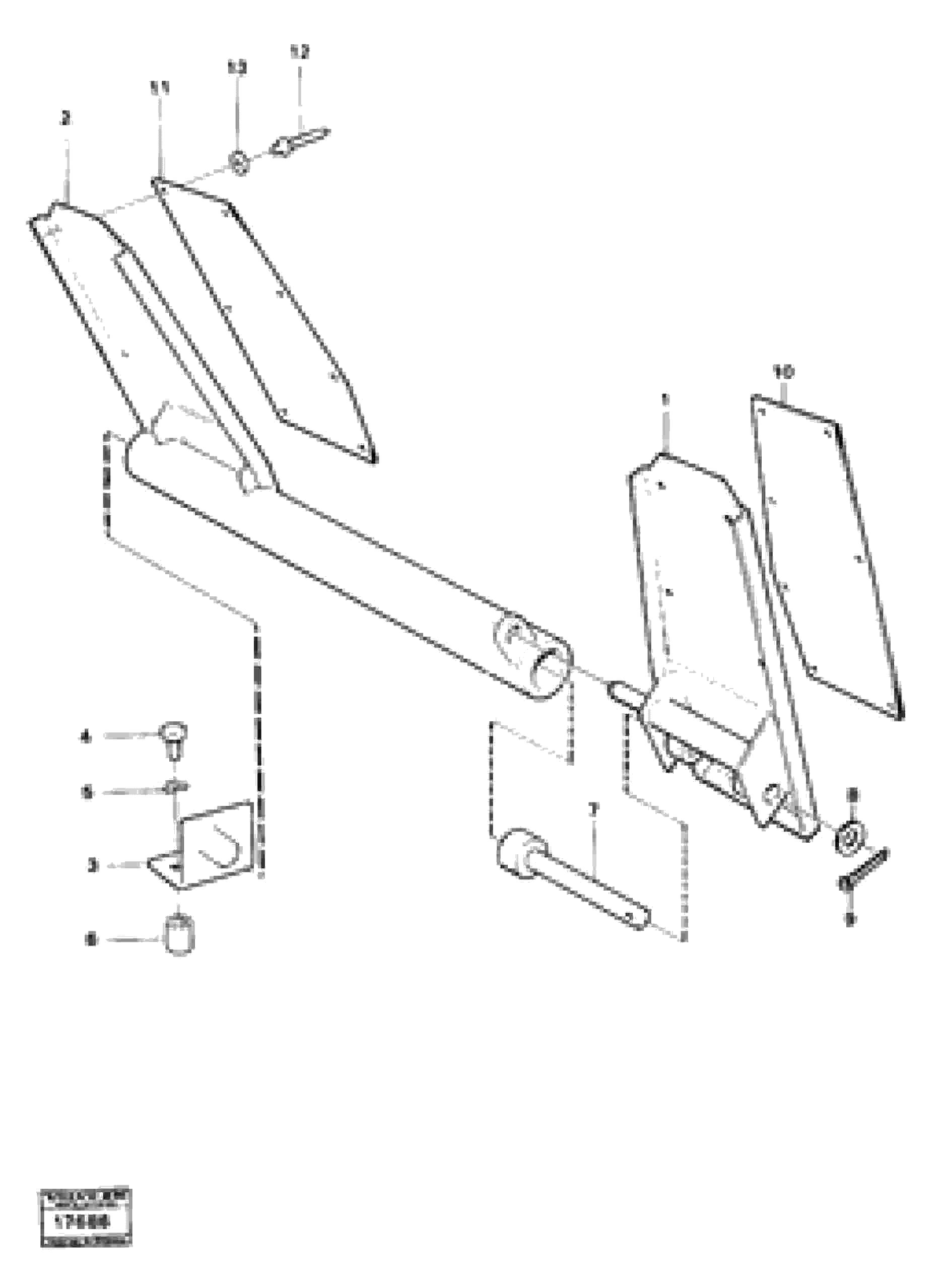 Схема запчастей Volvo 4200B 4200B - 68389 Double brake pedals 