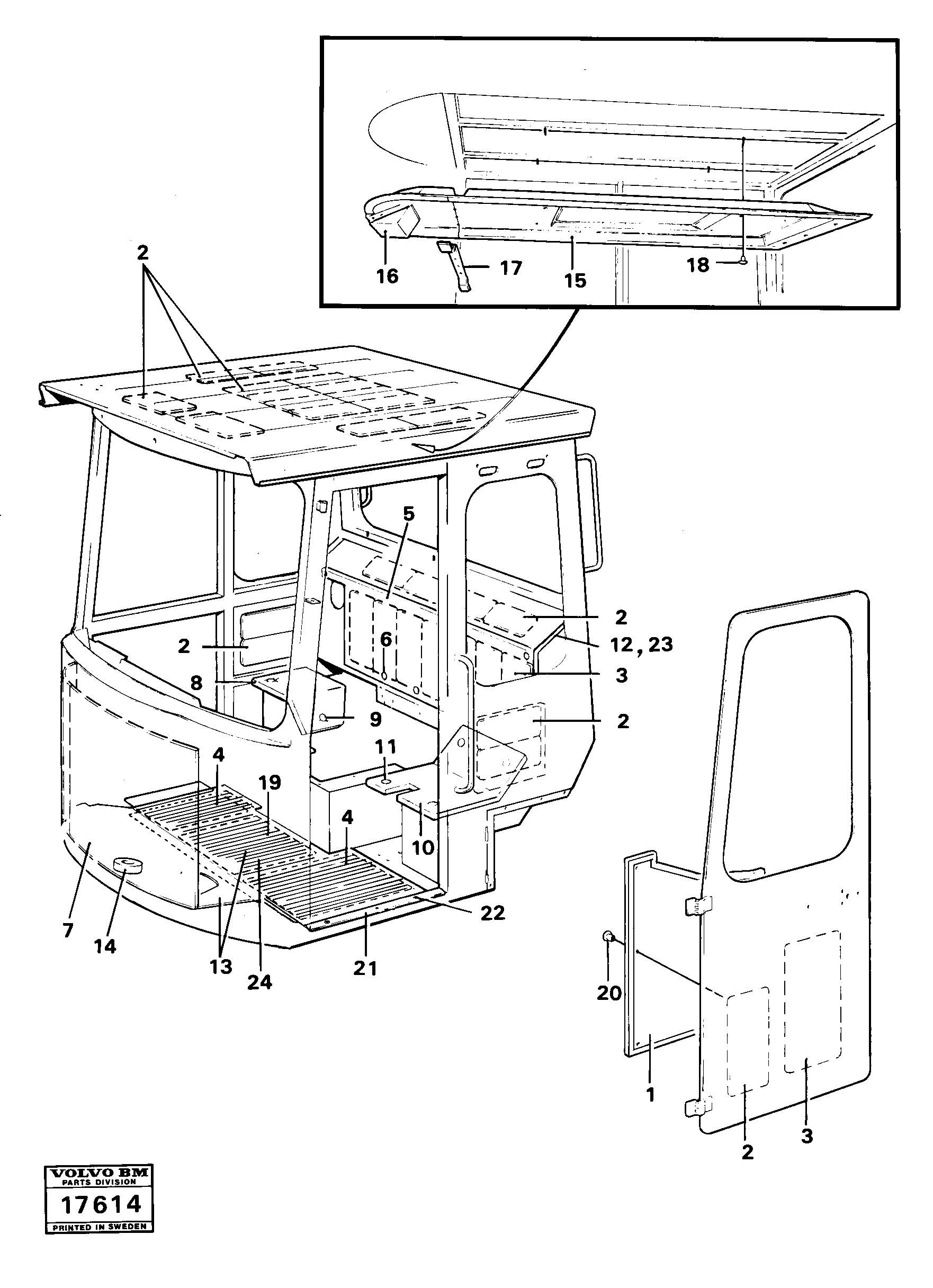 Схема запчастей Volvo 4200B 4200B - 19243 Insulating matting 