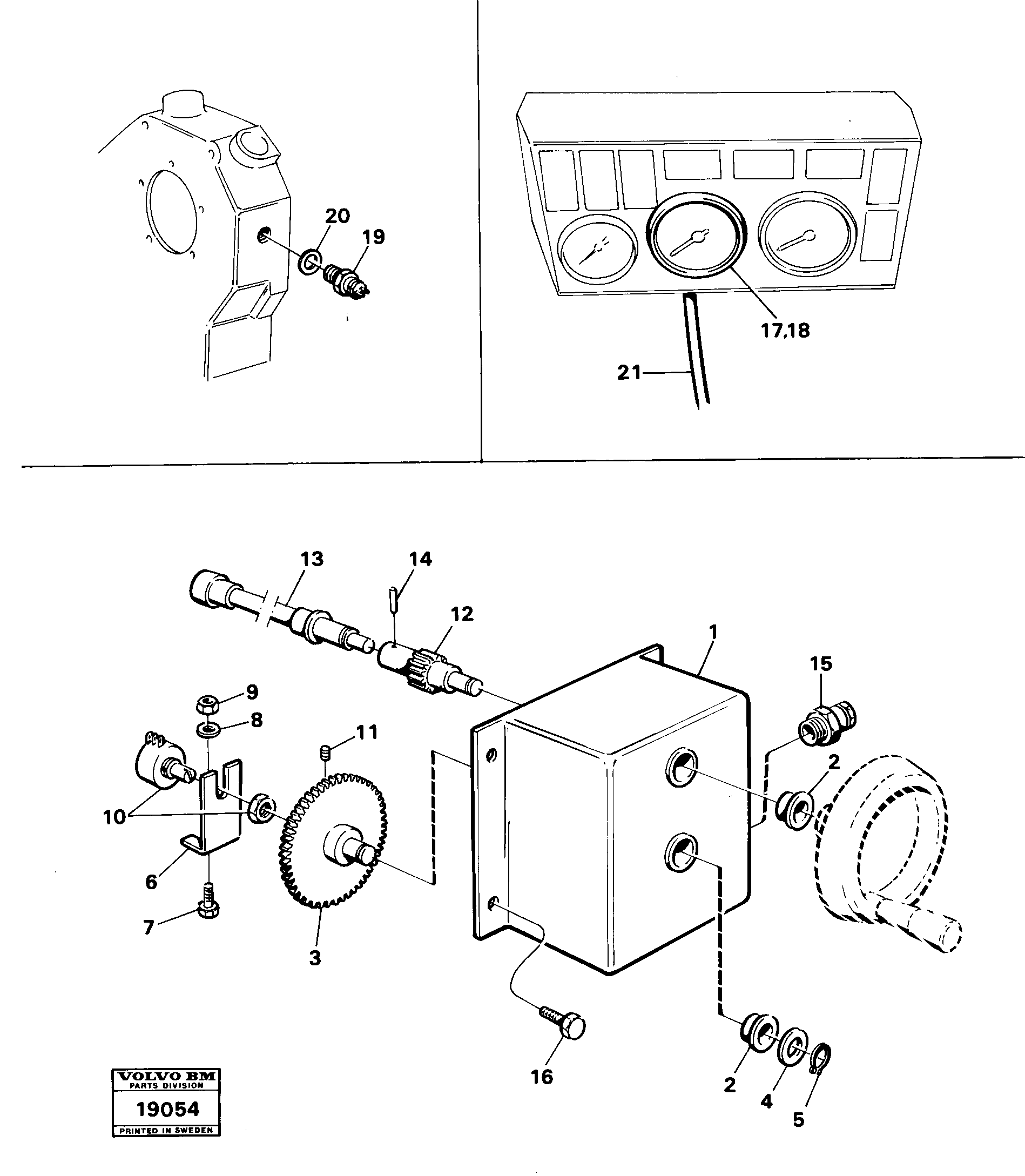 Схема запчастей Volvo 4200B 4200B - 16401 Flow meter 