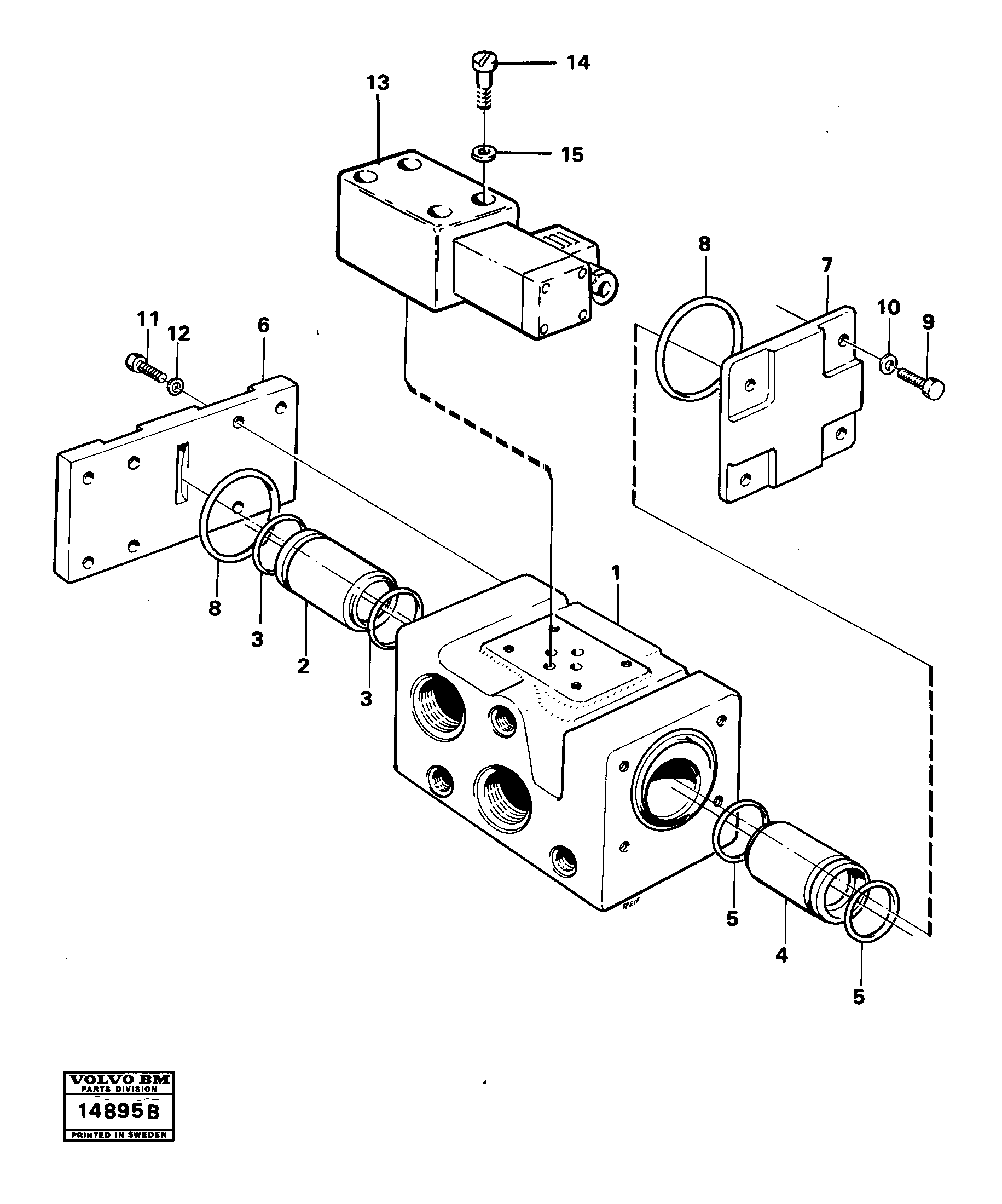 Схема запчастей Volvo 4200B 4200B - 22321 Valve section 