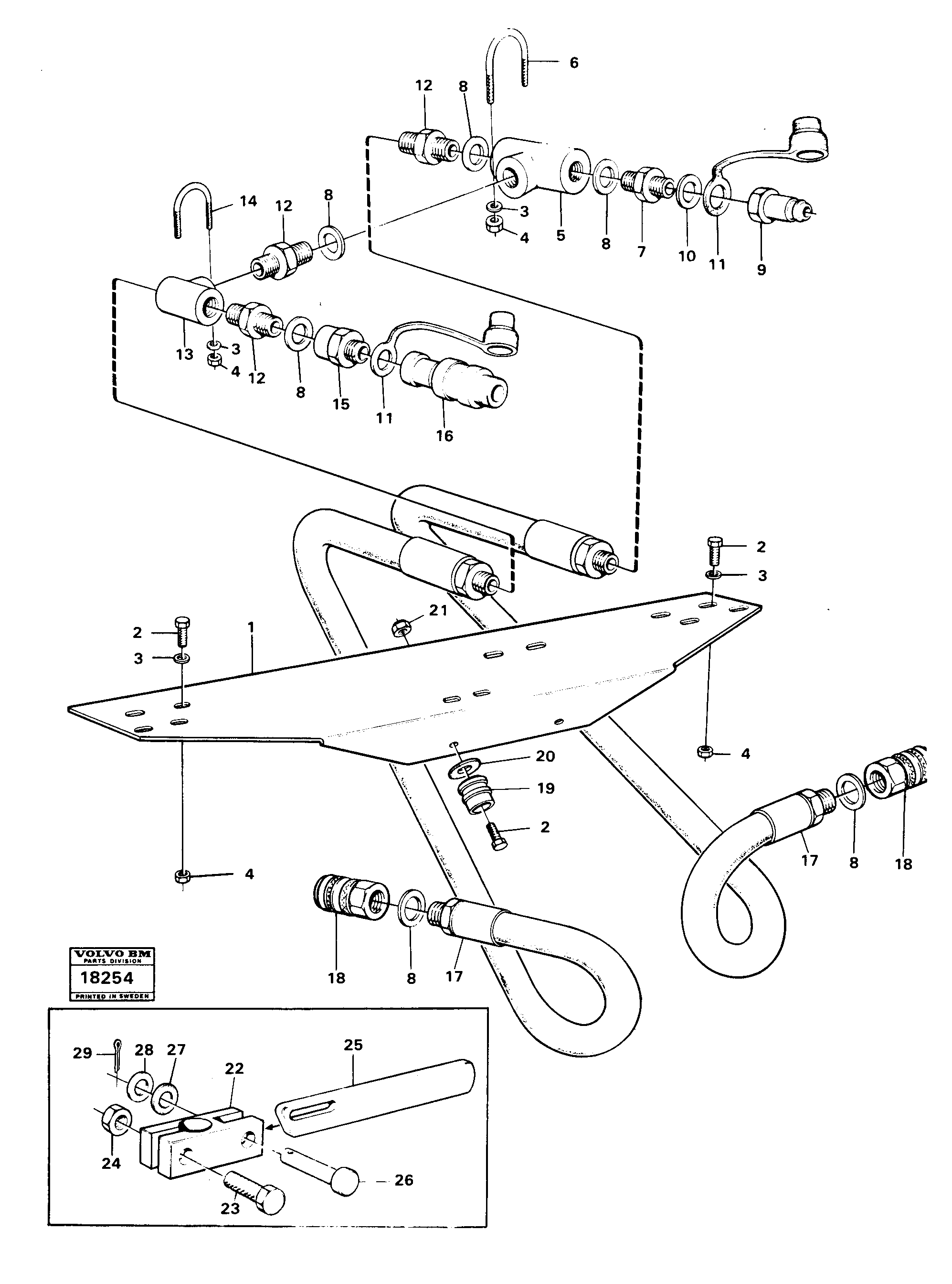 Схема запчастей Volvo 4200B 4200B - 38655 Flow governor 