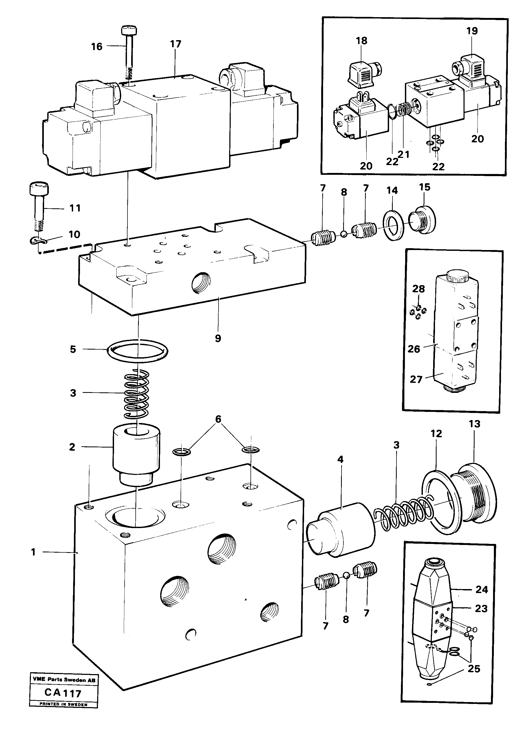 Схема запчастей Volvo 6300 6300 - 9978 Valve section 