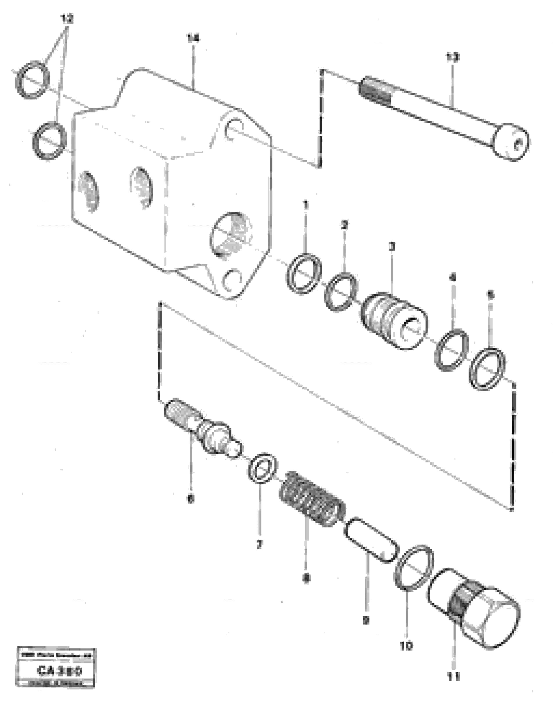 Схема запчастей Volvo 6300 6300 - 9982 Pressure limiting valve 