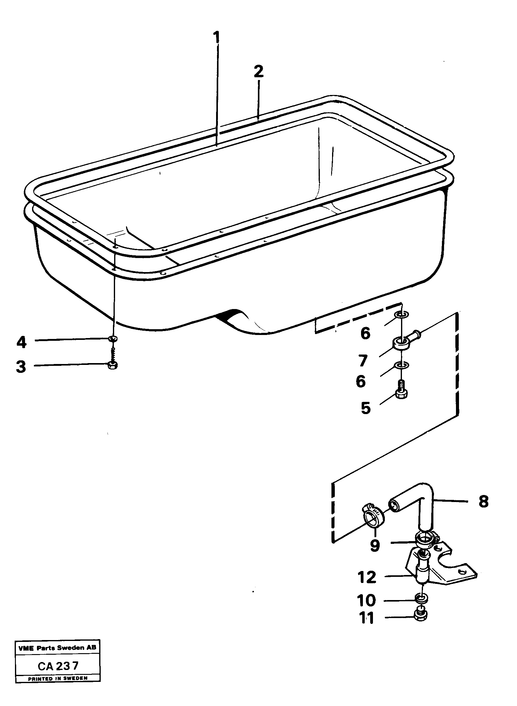 Схема запчастей Volvo 6300 6300 - 81383 Oil sump 