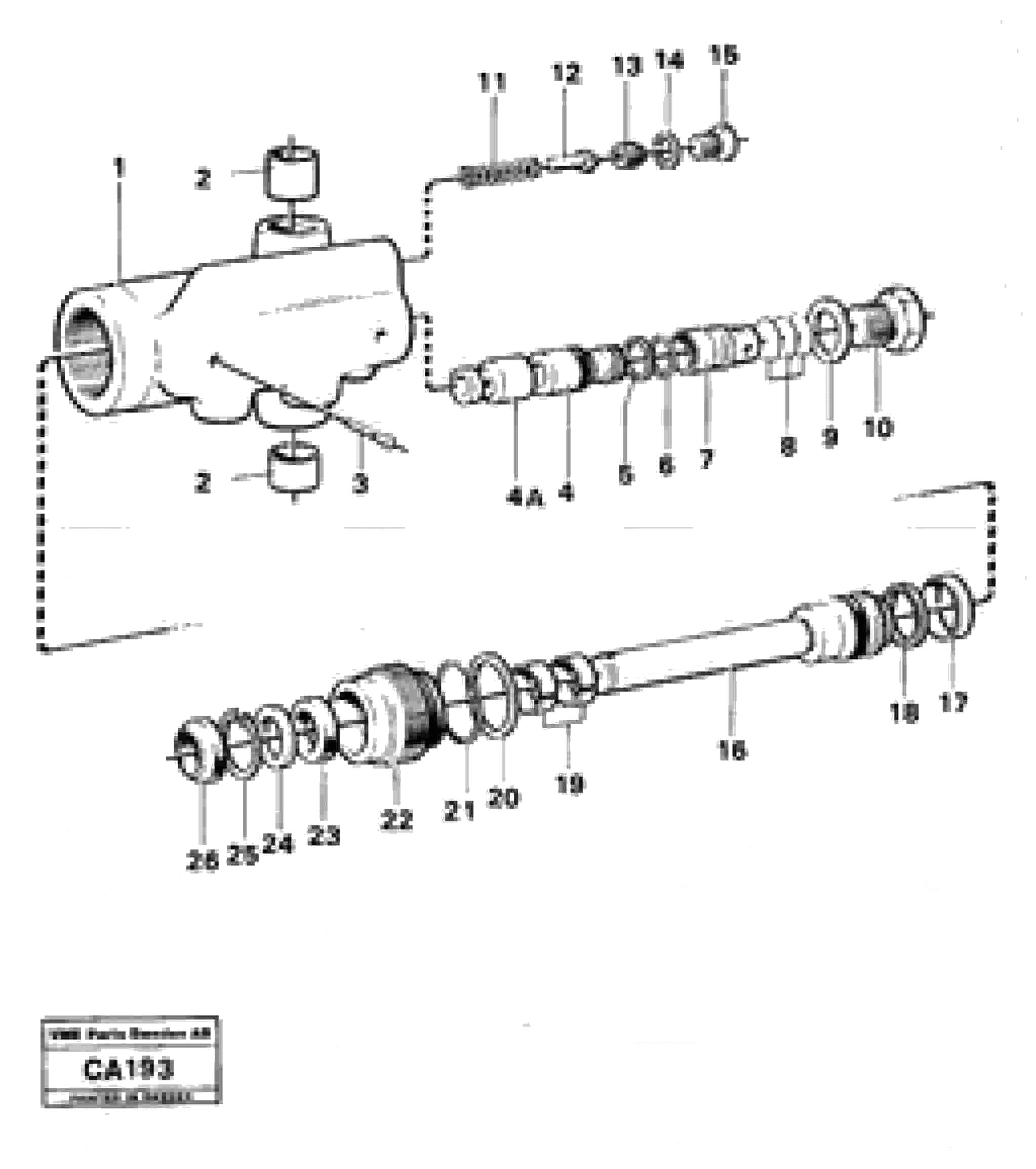 Схема запчастей Volvo 6300 6300 - 4392 Гидроцилиндр 