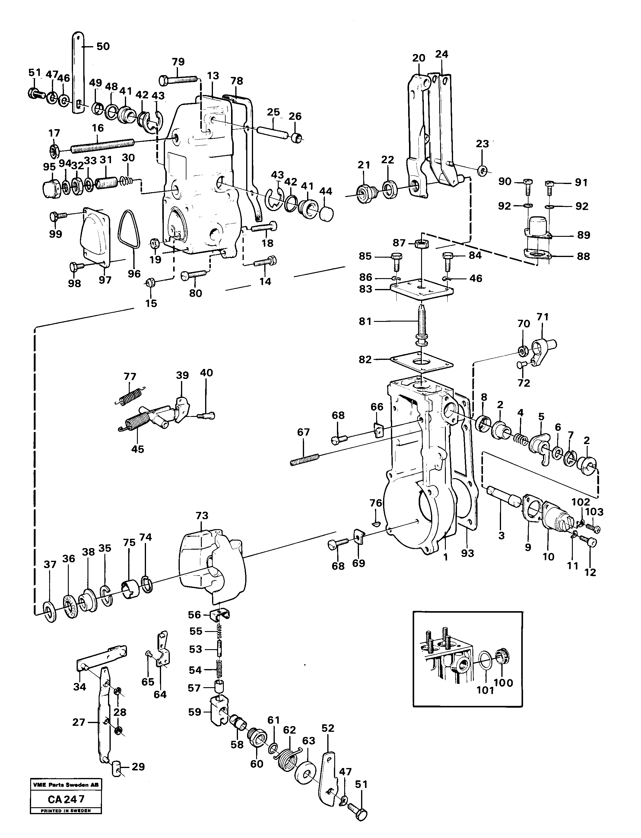 Схема запчастей Volvo 6300 6300 - 20913 Centrifugal governor 