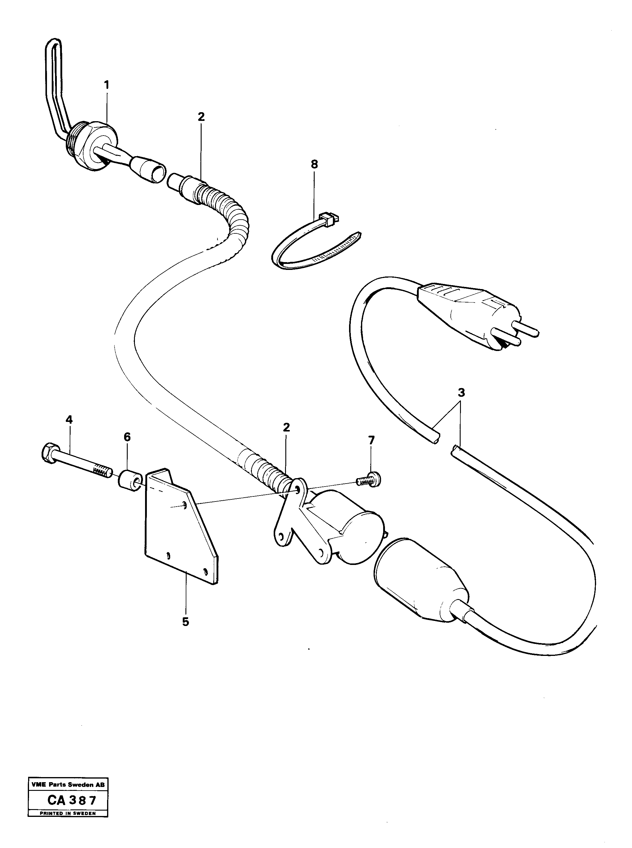 Схема запчастей Volvo 6300 6300 - 22935 Engine heater 