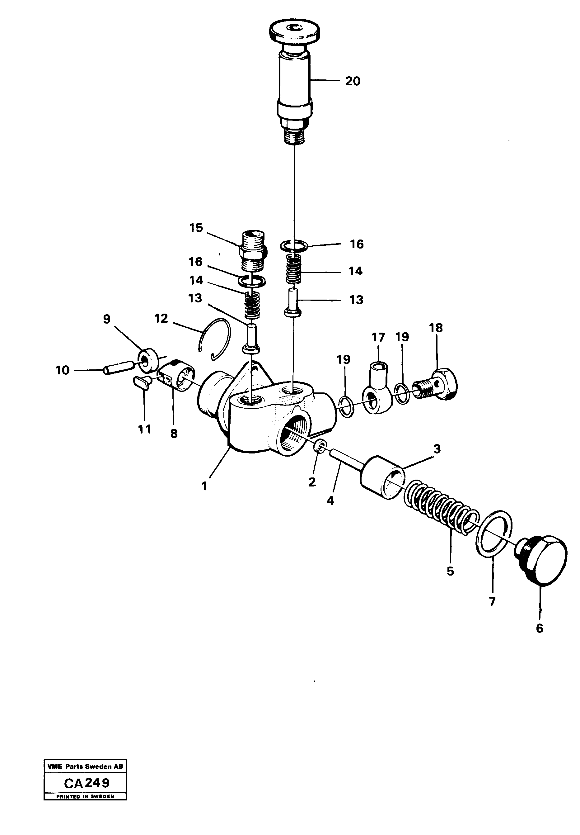 Схема запчастей Volvo 6300 6300 - 20914 Feed pump 